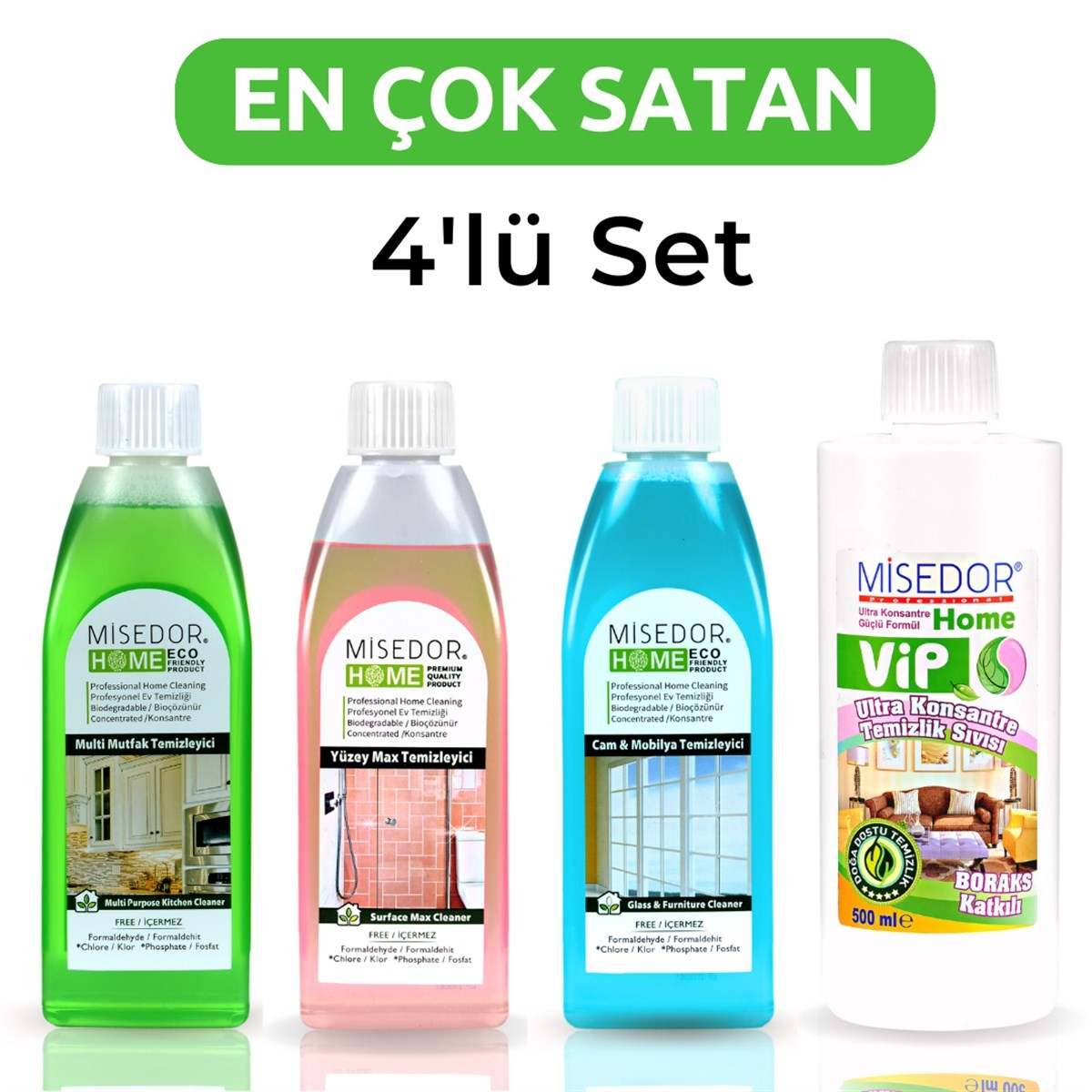 Misedor En Çok Satan Ev Bakım Set 4 Ürün