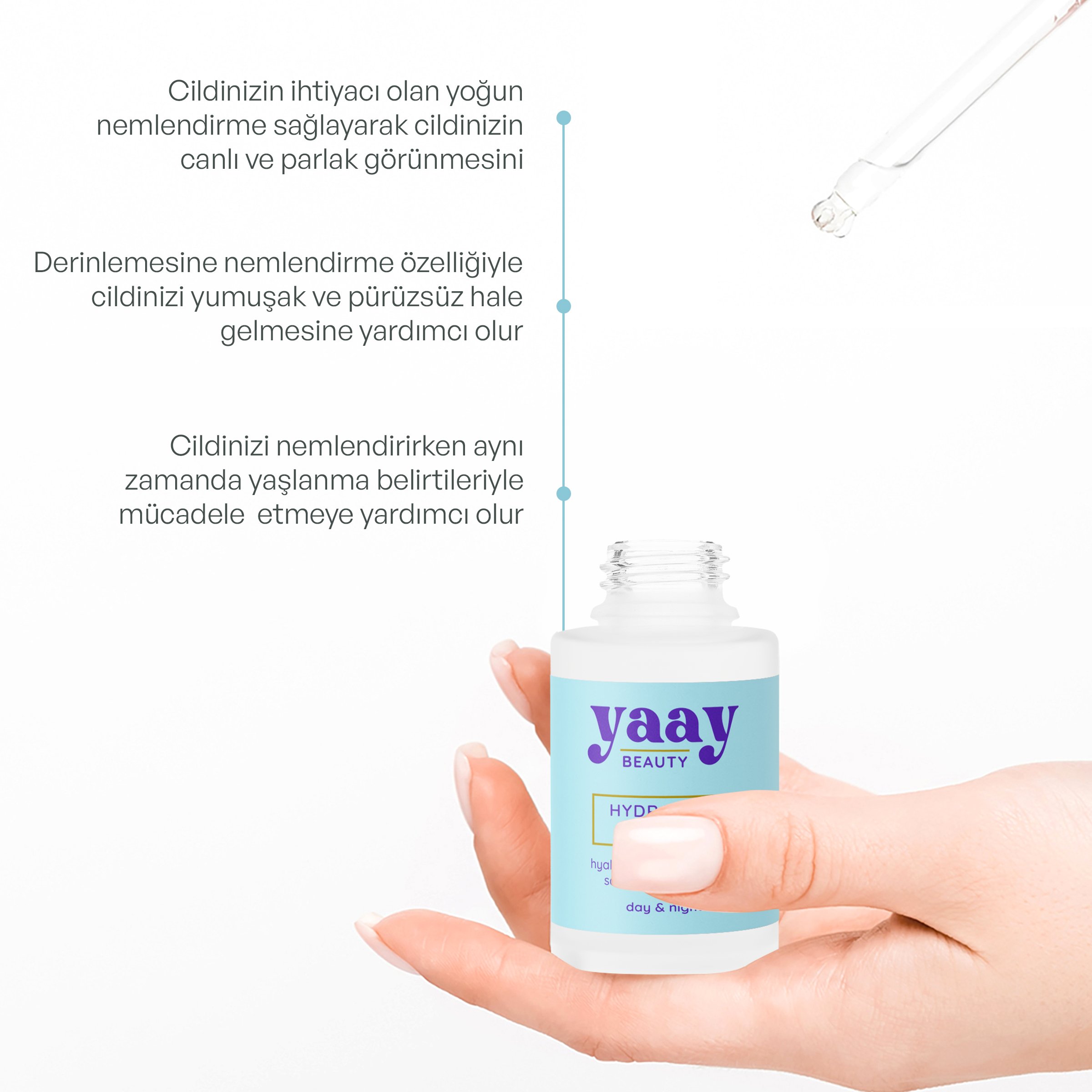 Yaay Beauty Hydrating Serum Plus Ultra Nemlendirici Serum 30 ml