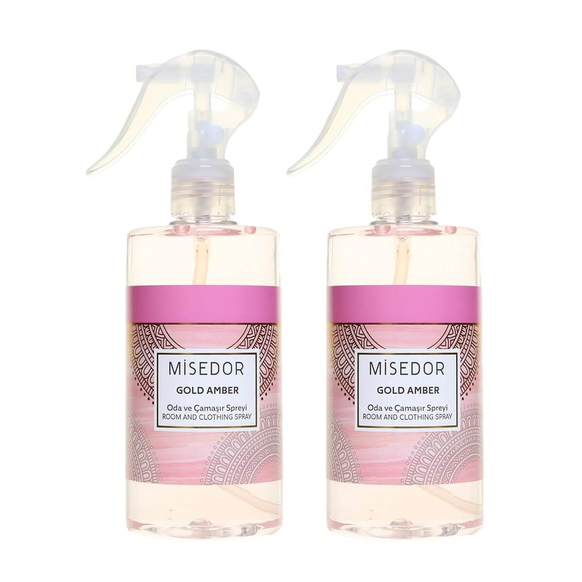 Misedor 2'li Set Gold Amber Oda Kokusu ve Çamaşır Parfümü 330 ml