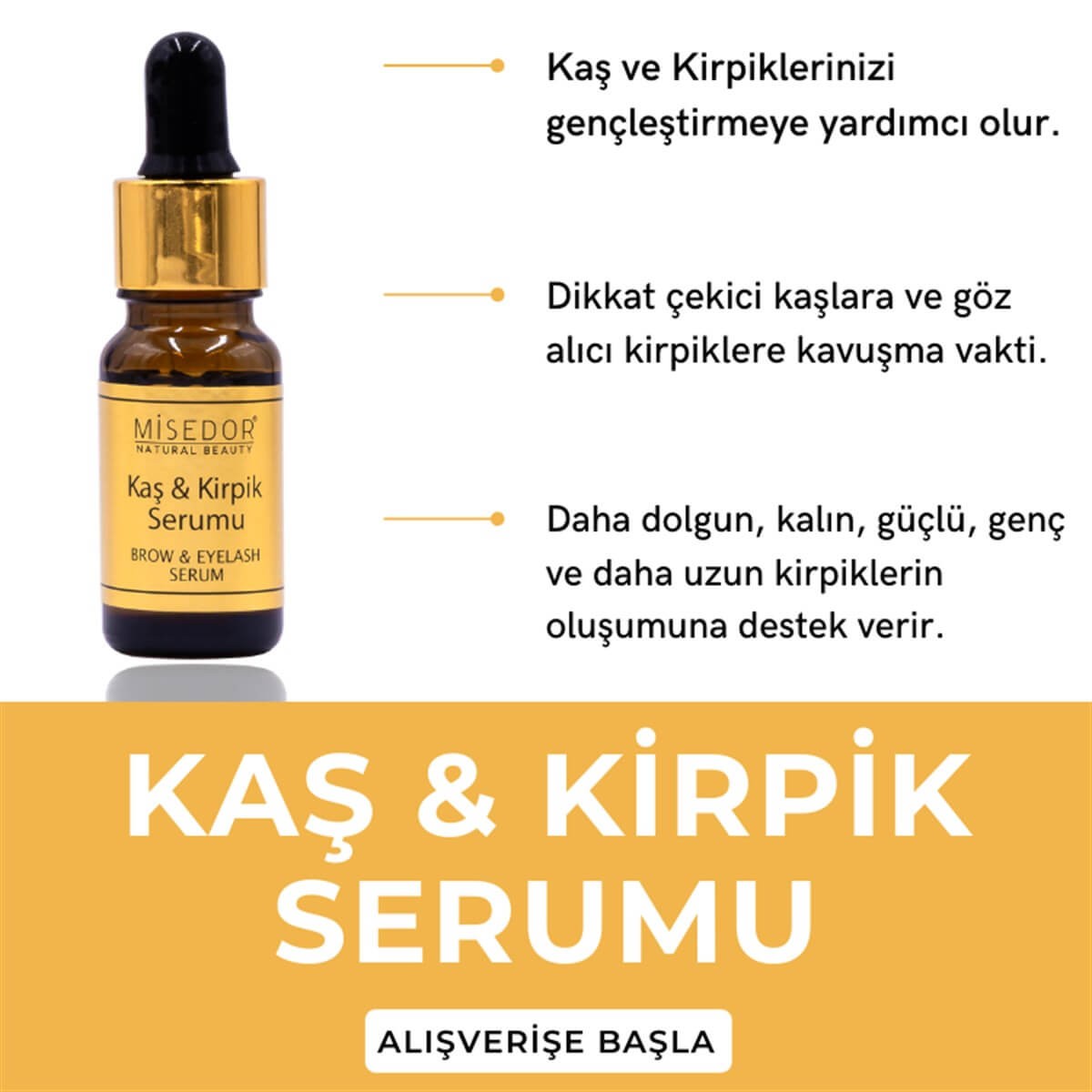 Misedor Kaş ve Kirpik Serumu 10 ml