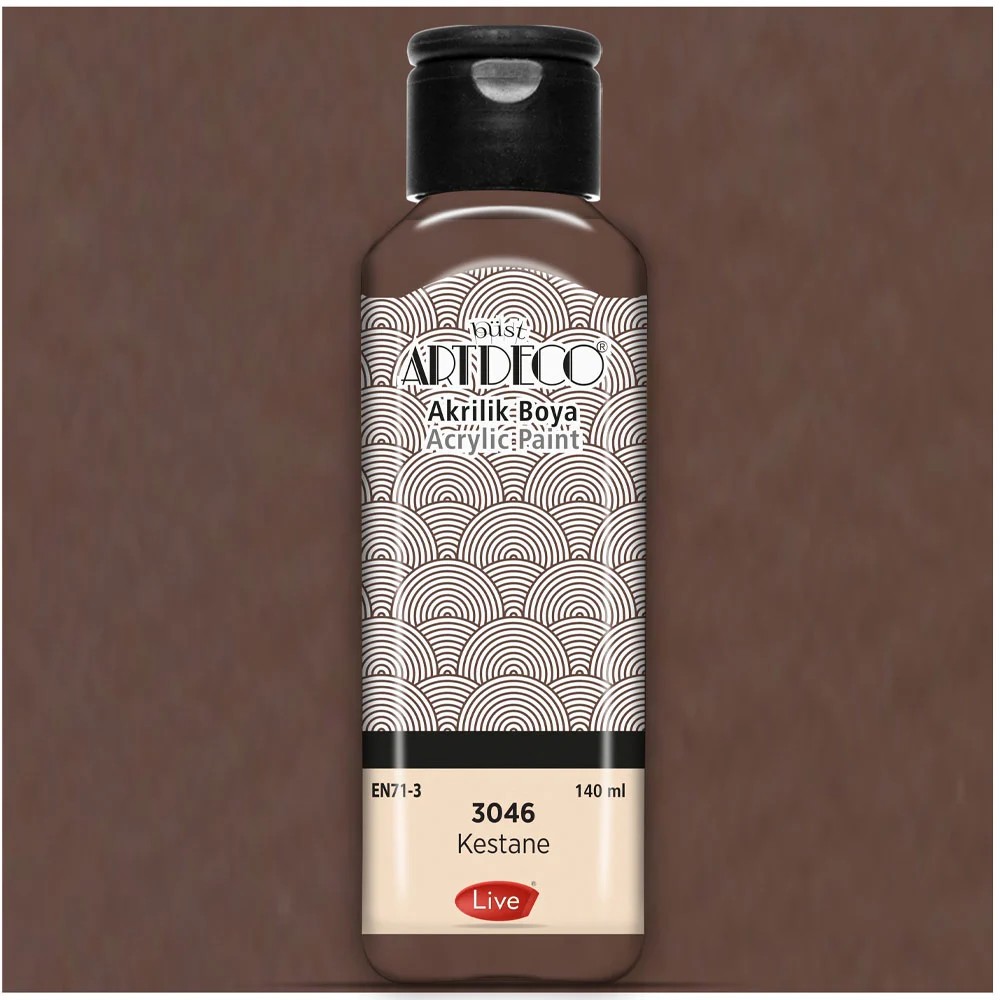 Artdeco Akrilik Boya 140 ml - 3046 Kestane