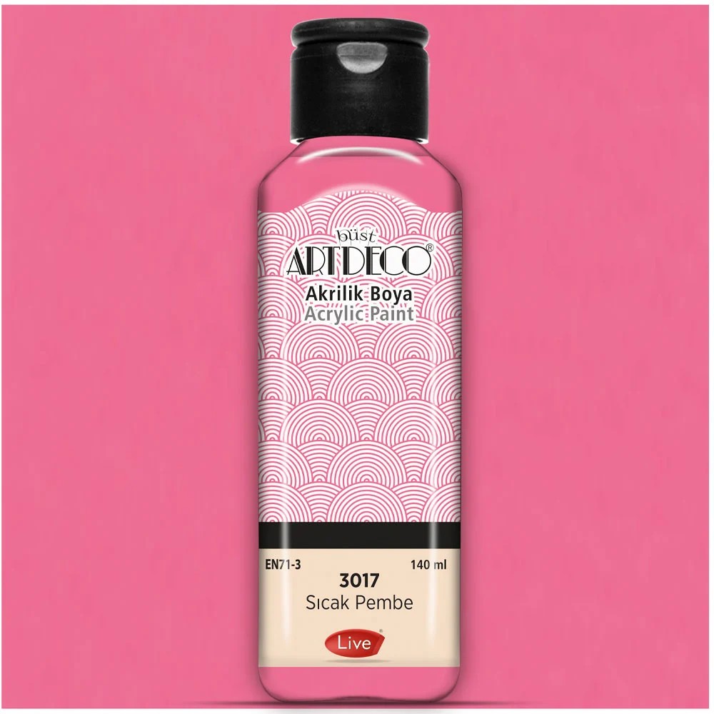 Artdeco Akrilik Boya 140 ml - 3017 Sıcak Pembe