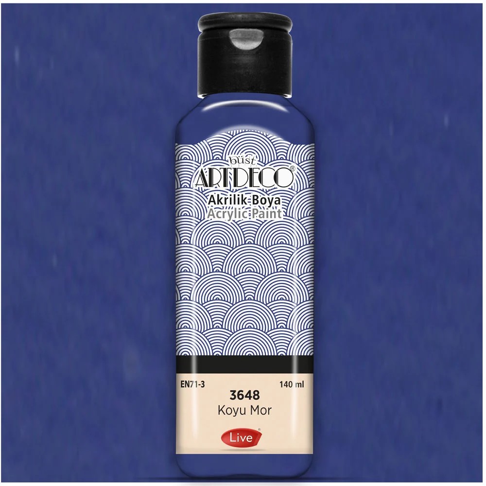 Artdeco Akrilik Boya 140 ml - 3648 Koyu Mor
