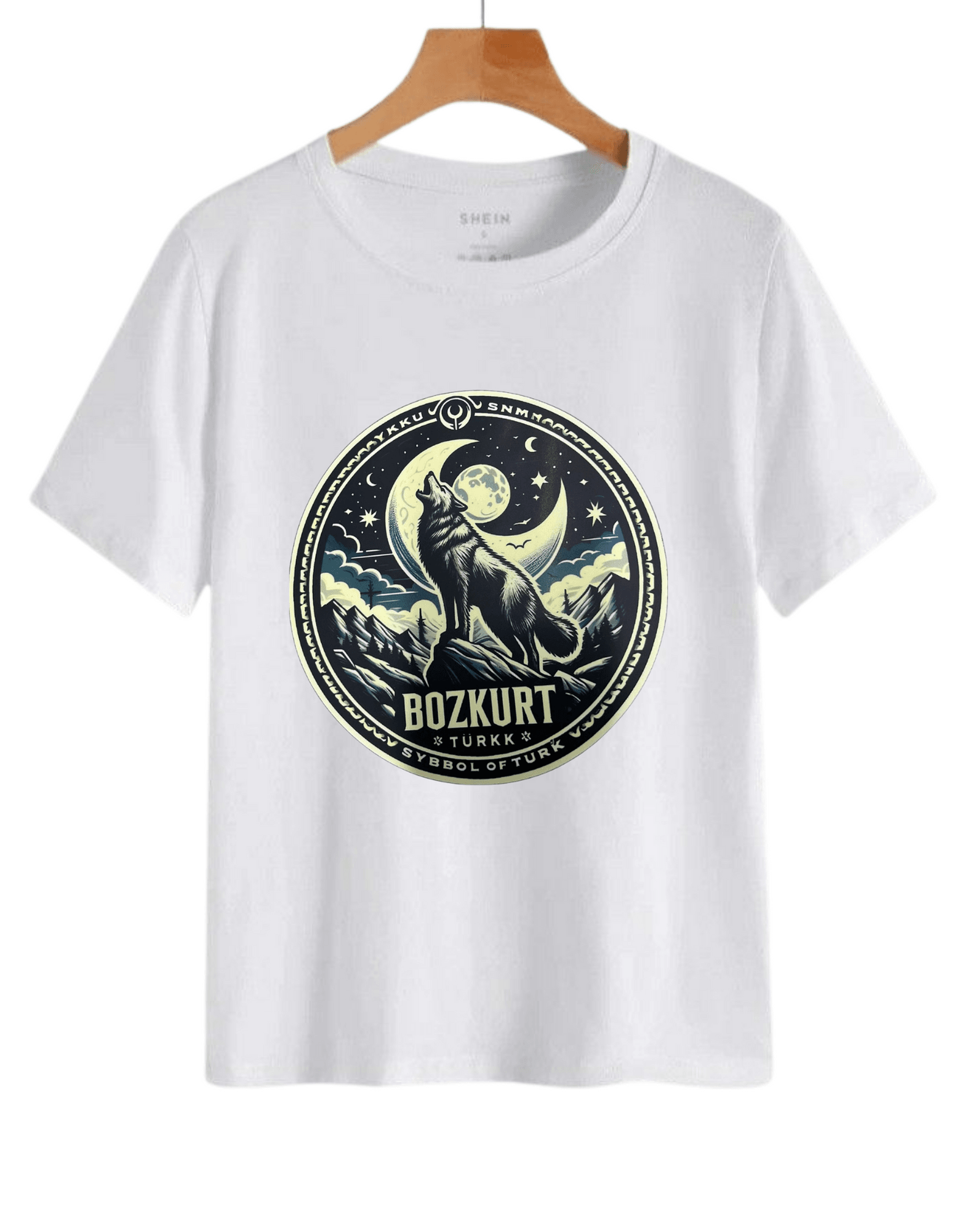 BOZKURT BASKILI T-SHİRT