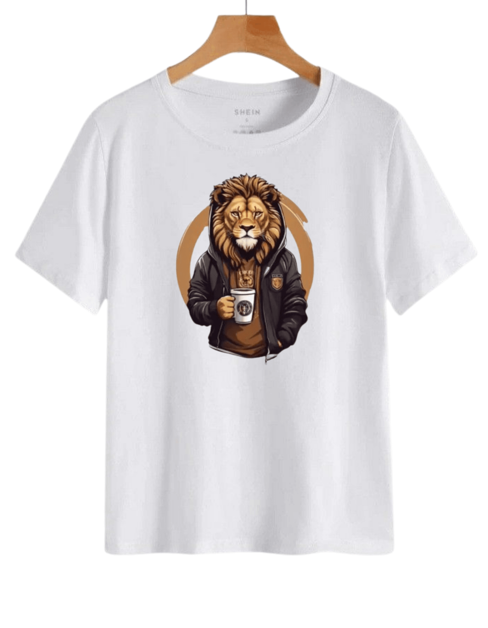 ASLAN BASKILI T-SHİRT