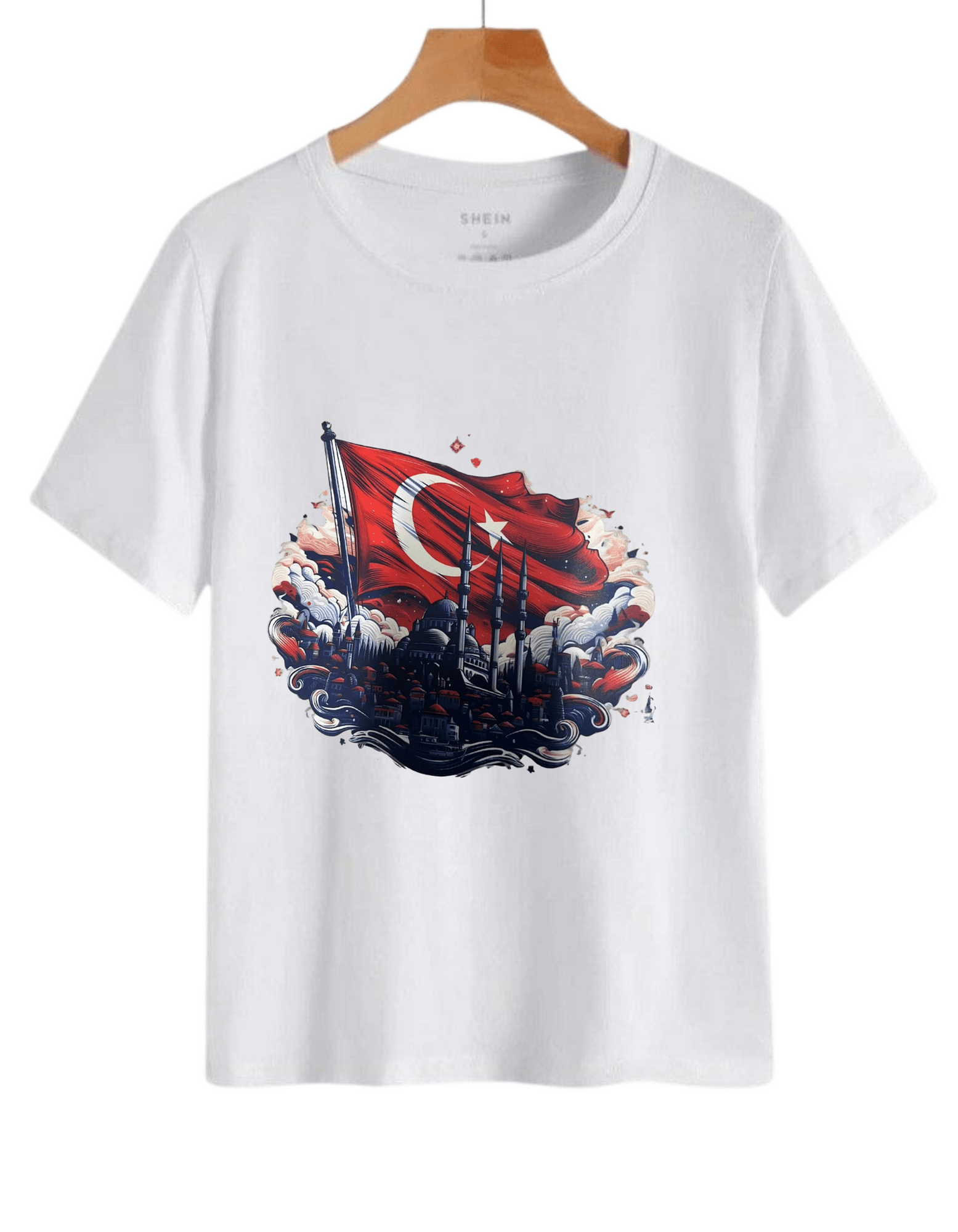 ULUYAN KURT BASKILI T-SHİRT