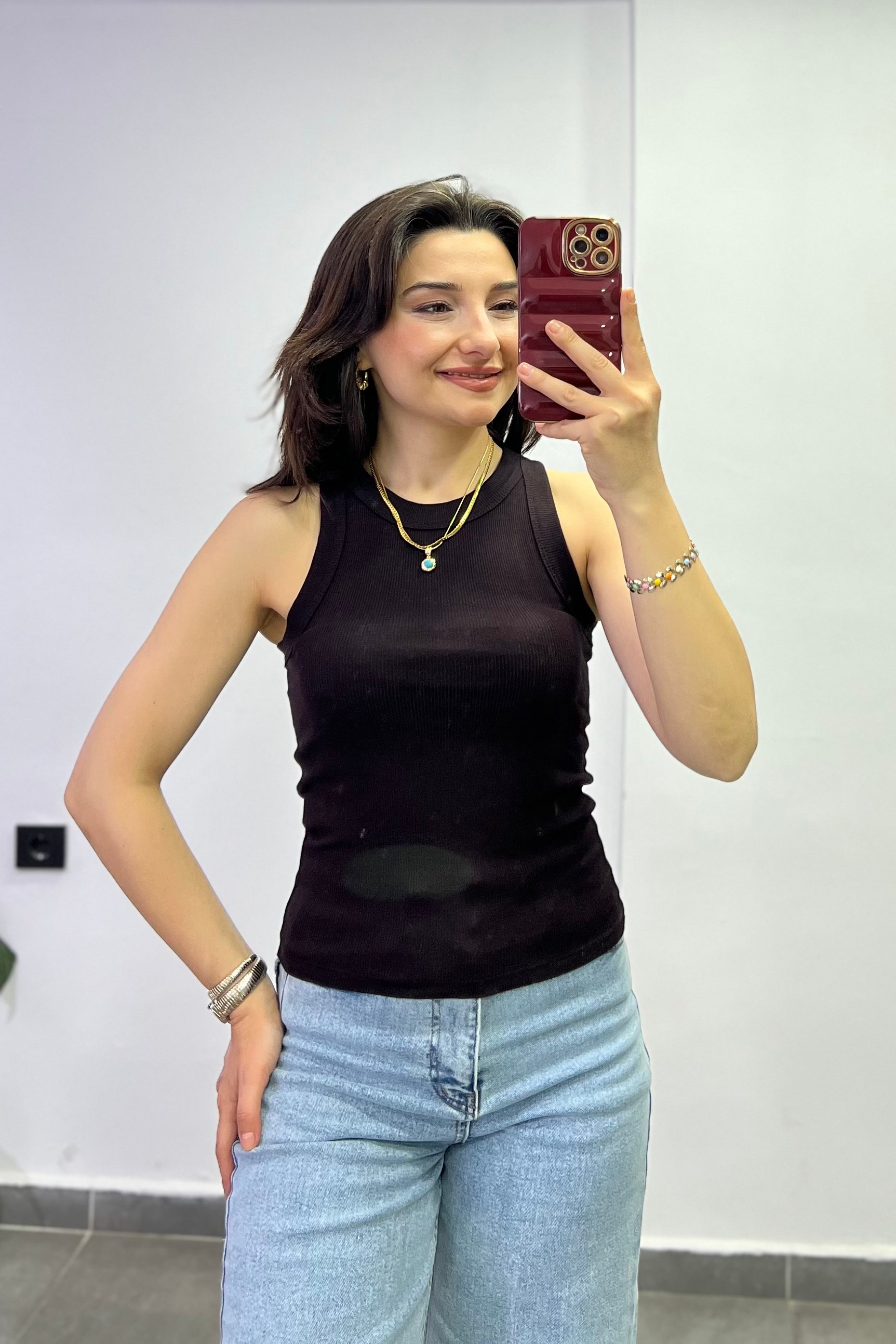 Halter Yaka Fitilli Atlet