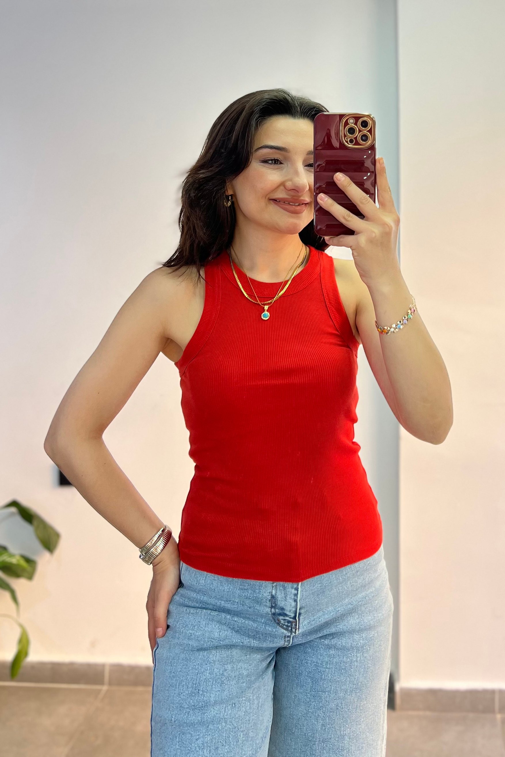 Halter Yaka Fitilli Atlet