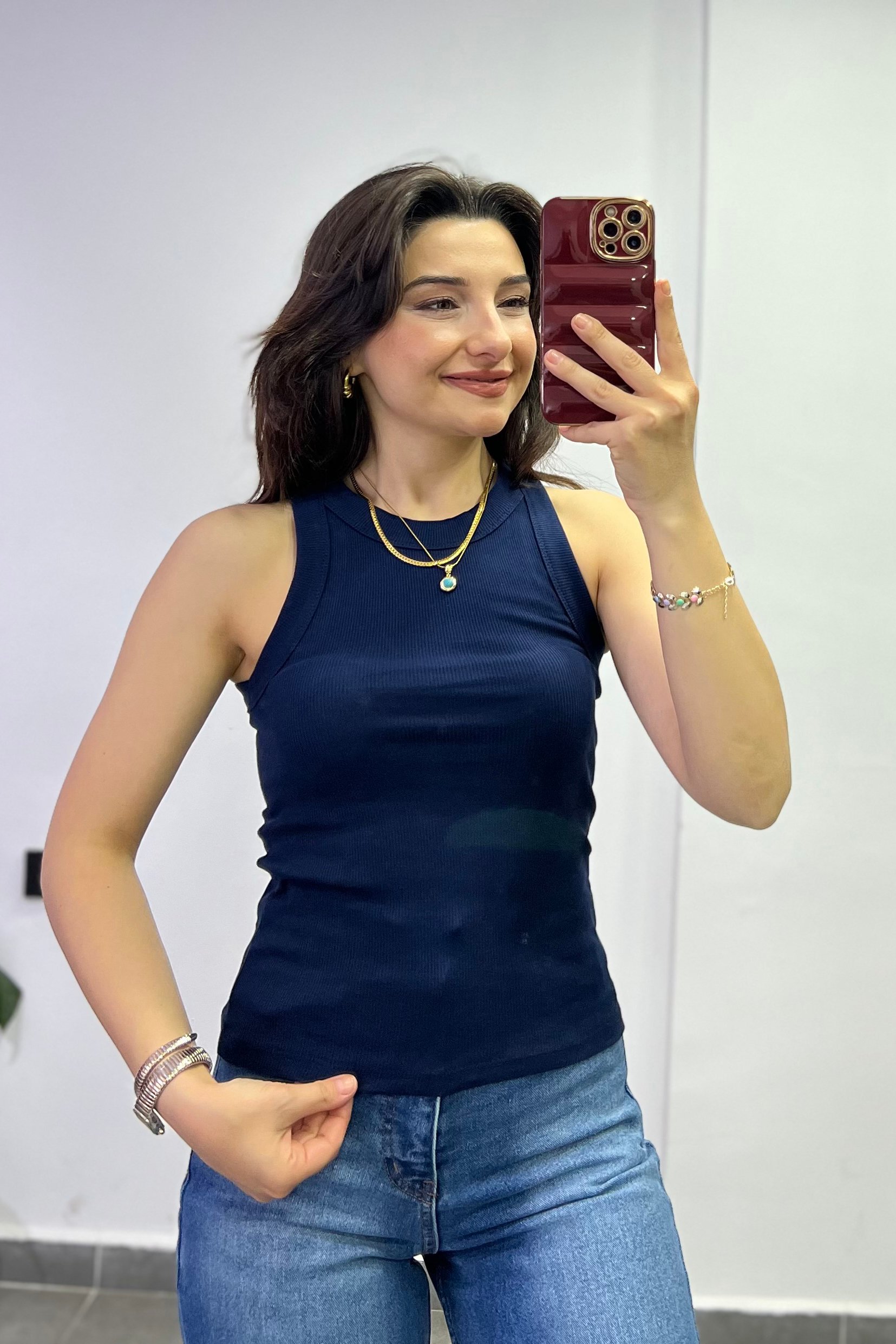 Halter Yaka Fitilli Atlet