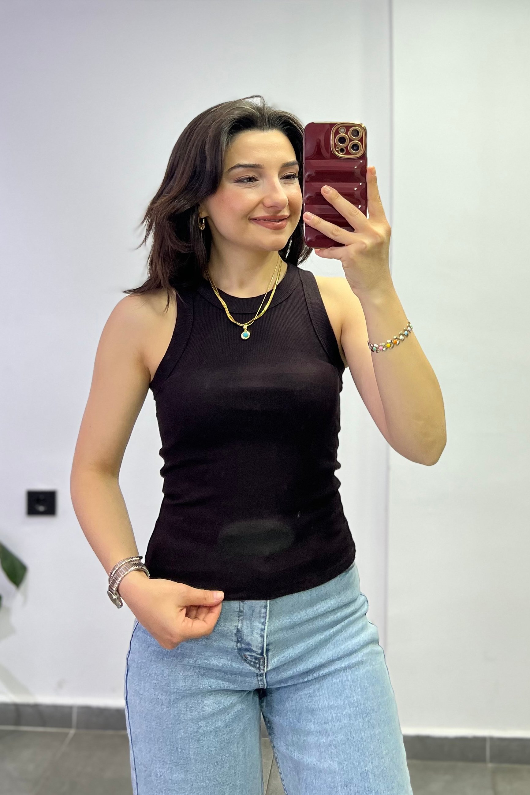 Halter Yaka Fitilli Atlet