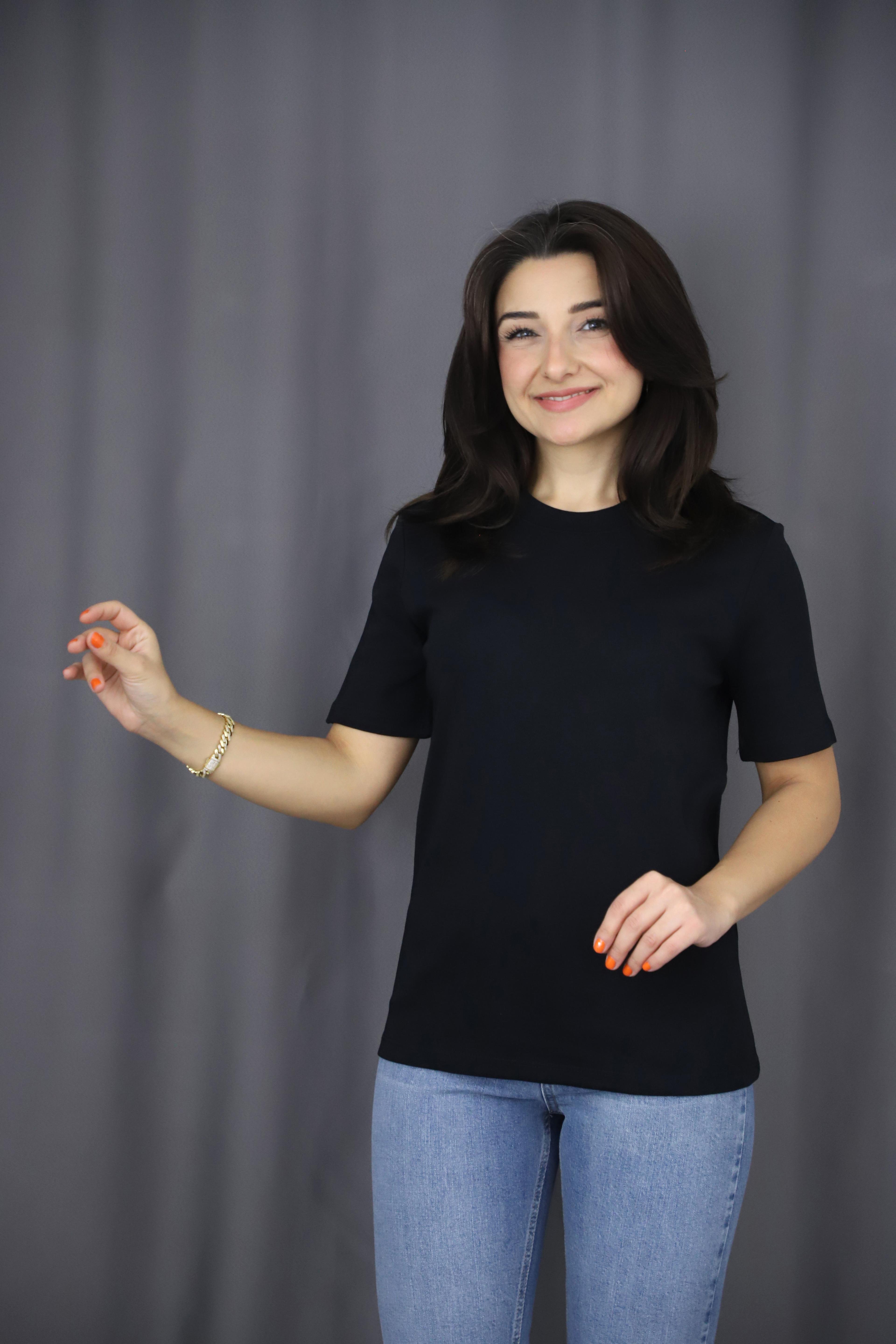 Kısa Kollu Basic Tshirt