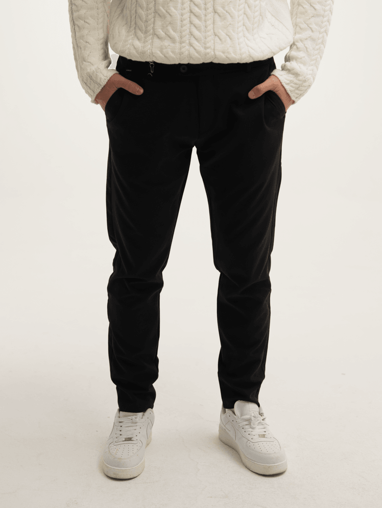 Erkek Slim Fit Kumaş Pantolon - Siyah