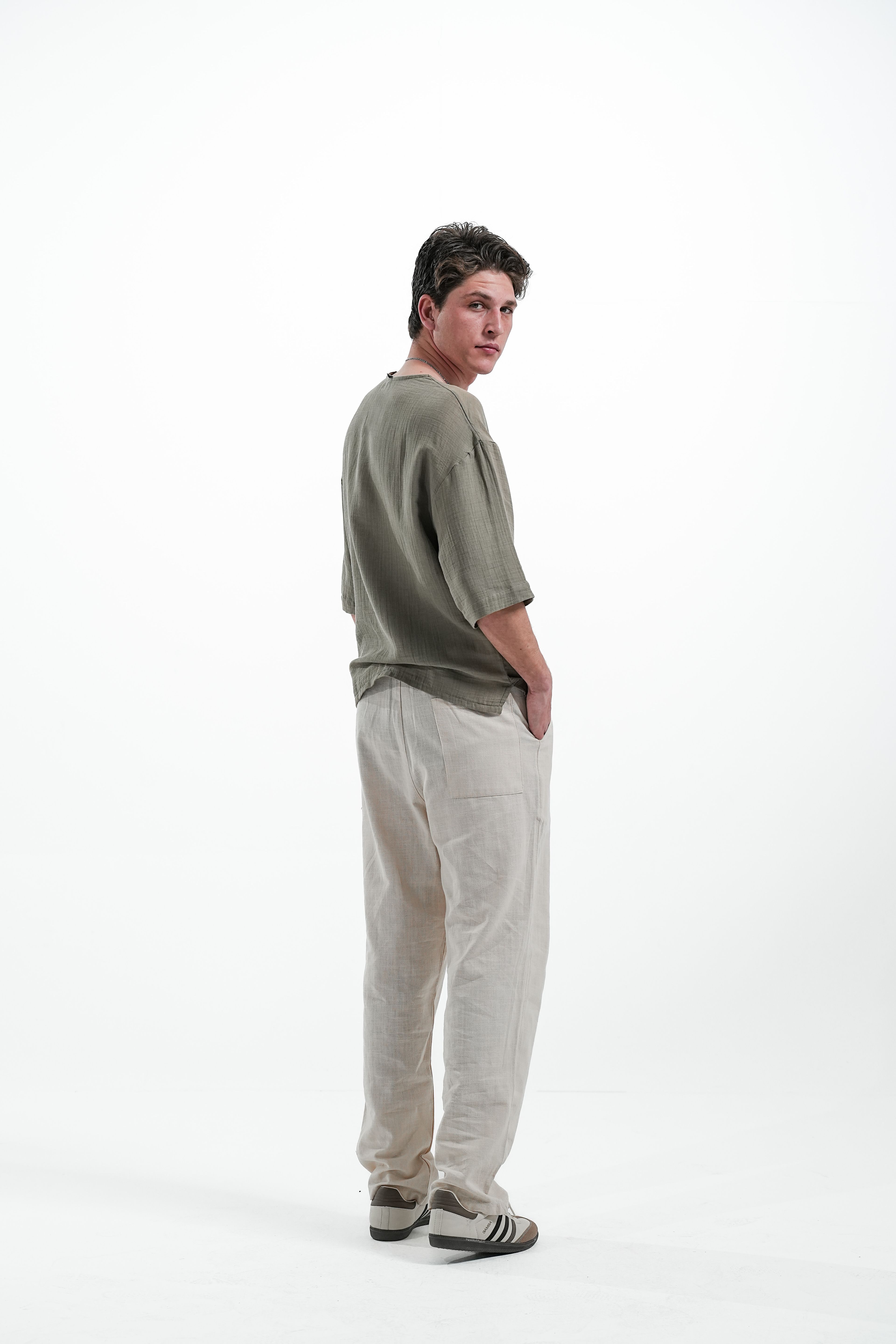 BOHEM KETEN BAGGY - Bej