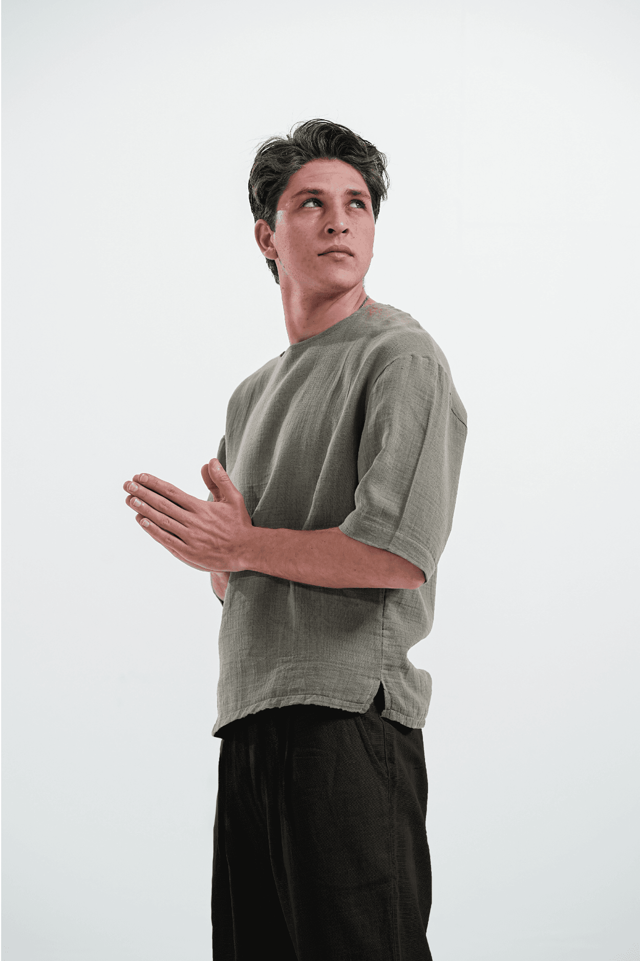 BOHEM KETEN BAGGY - Siyah