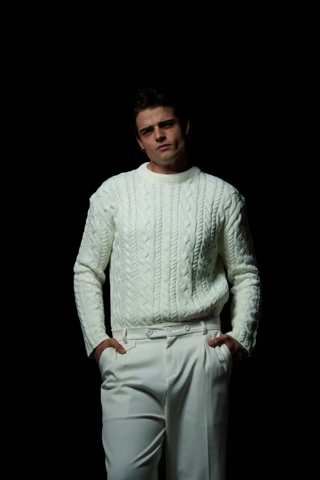 Örgü Desenli Triko Kazak