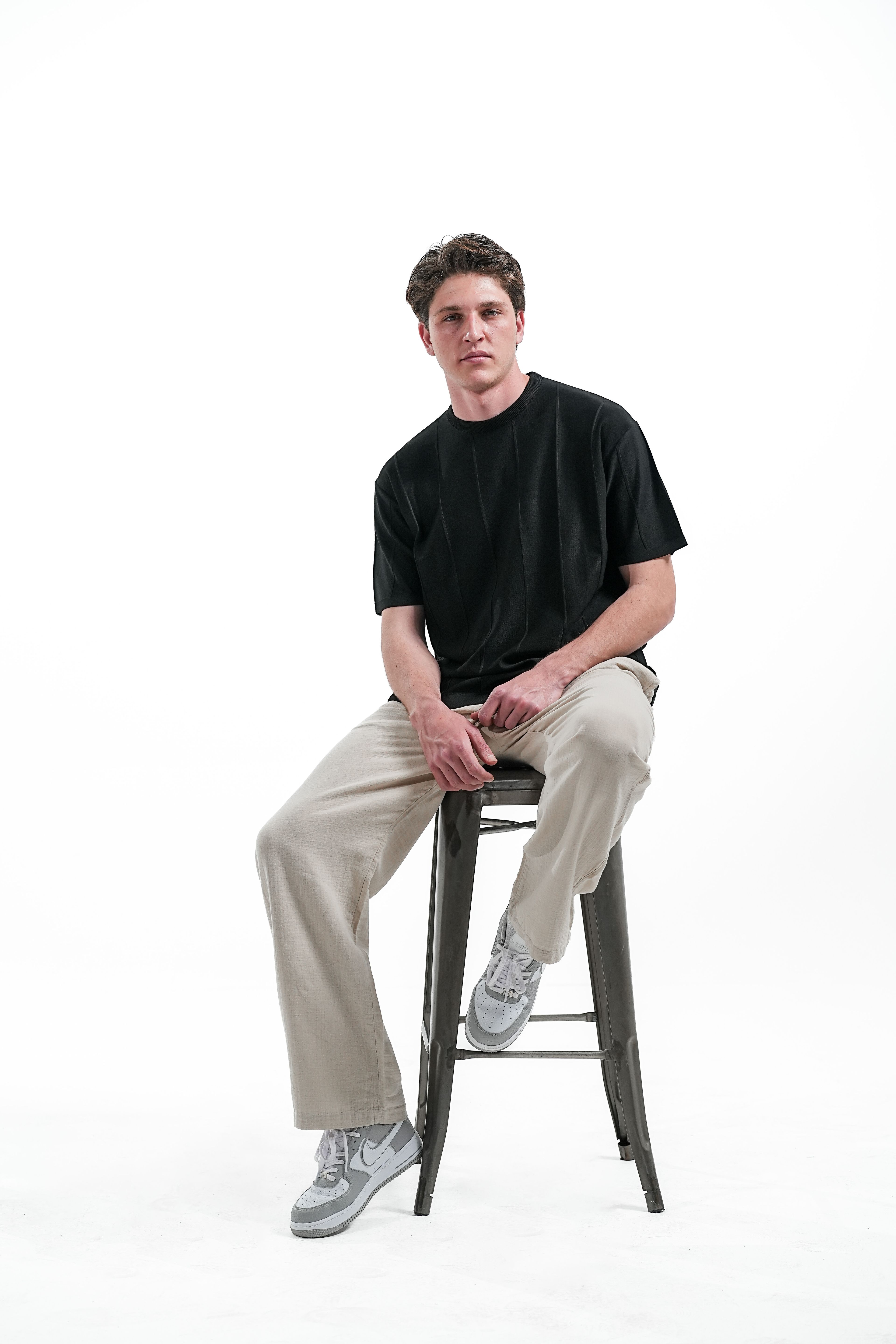  MUSLIN KETEN PANTOLON BAGGY - Bej
