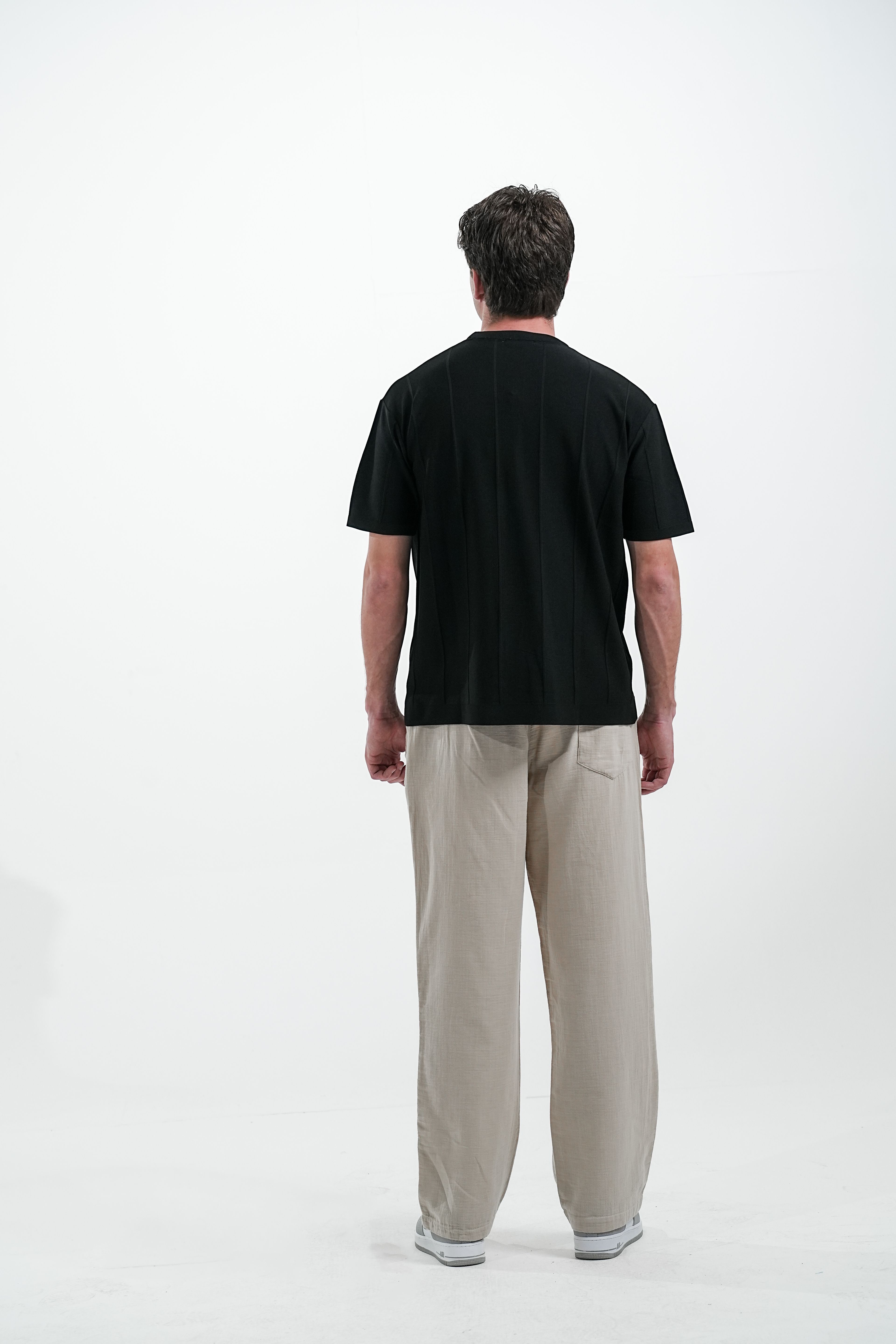  MUSLIN KETEN PANTOLON BAGGY - Bej
