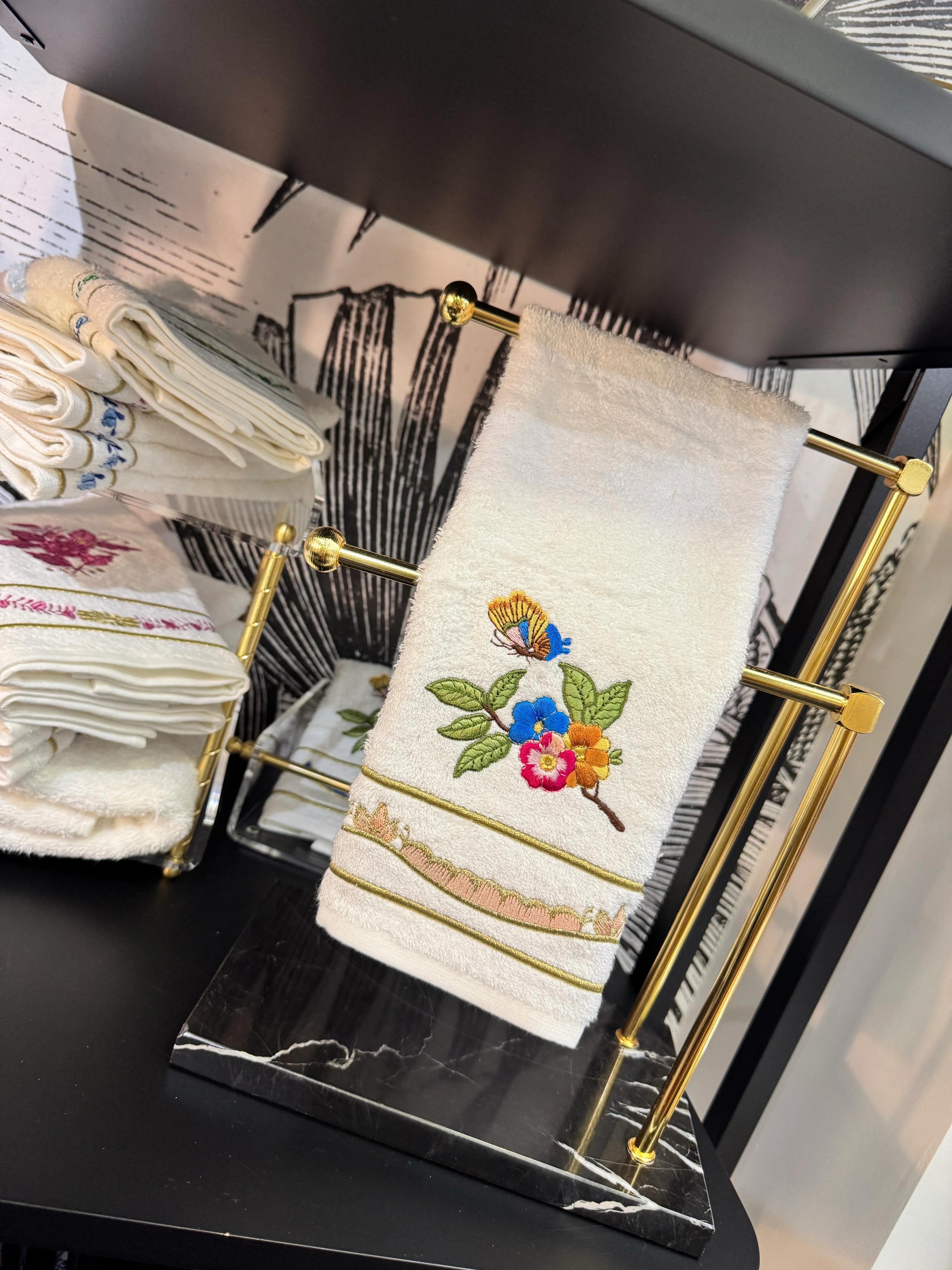 KATE NAKIŞLI HAVLU -SOMON