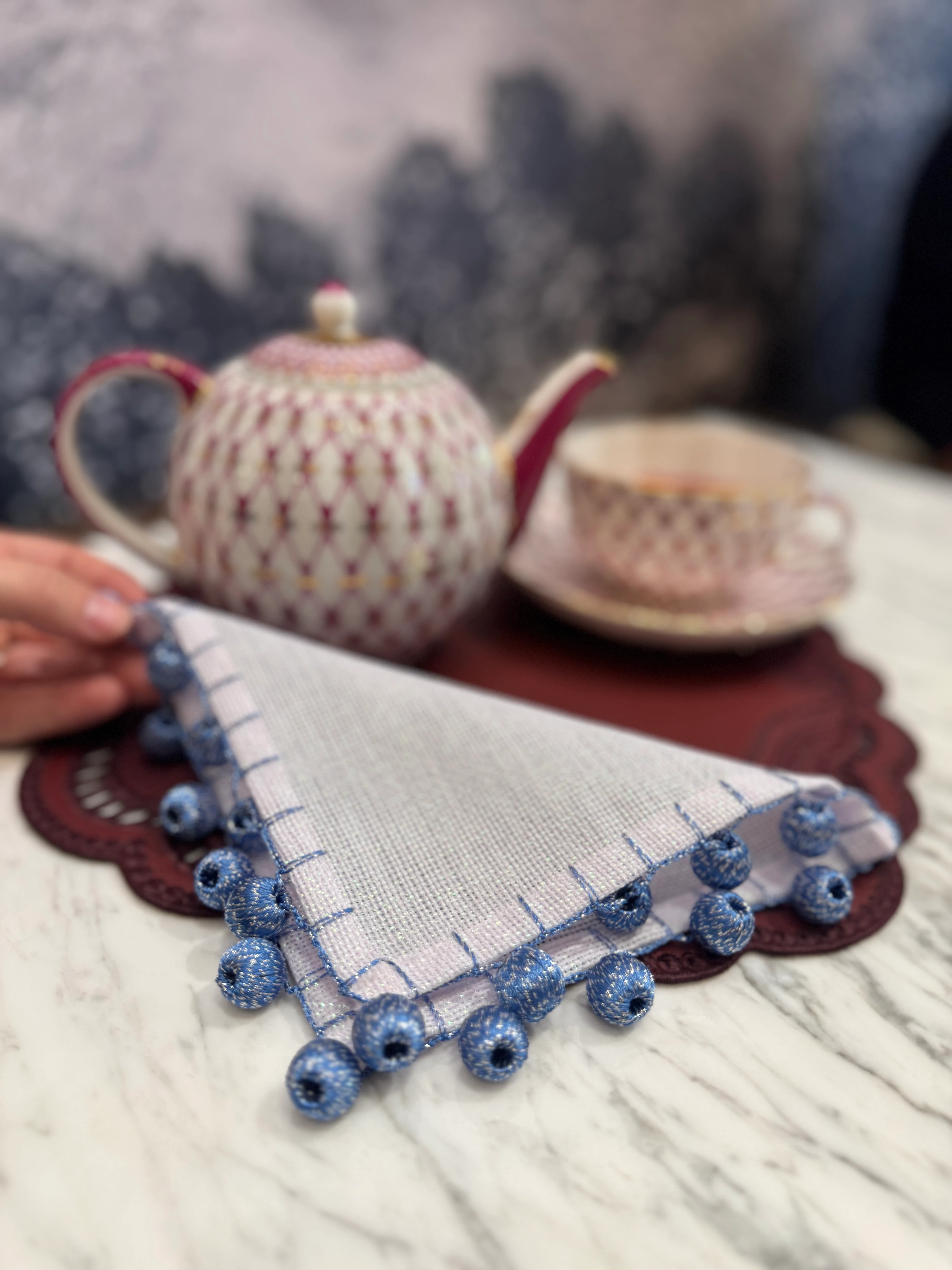 PONPON SUNUM PEÇETESİ-MAVİ