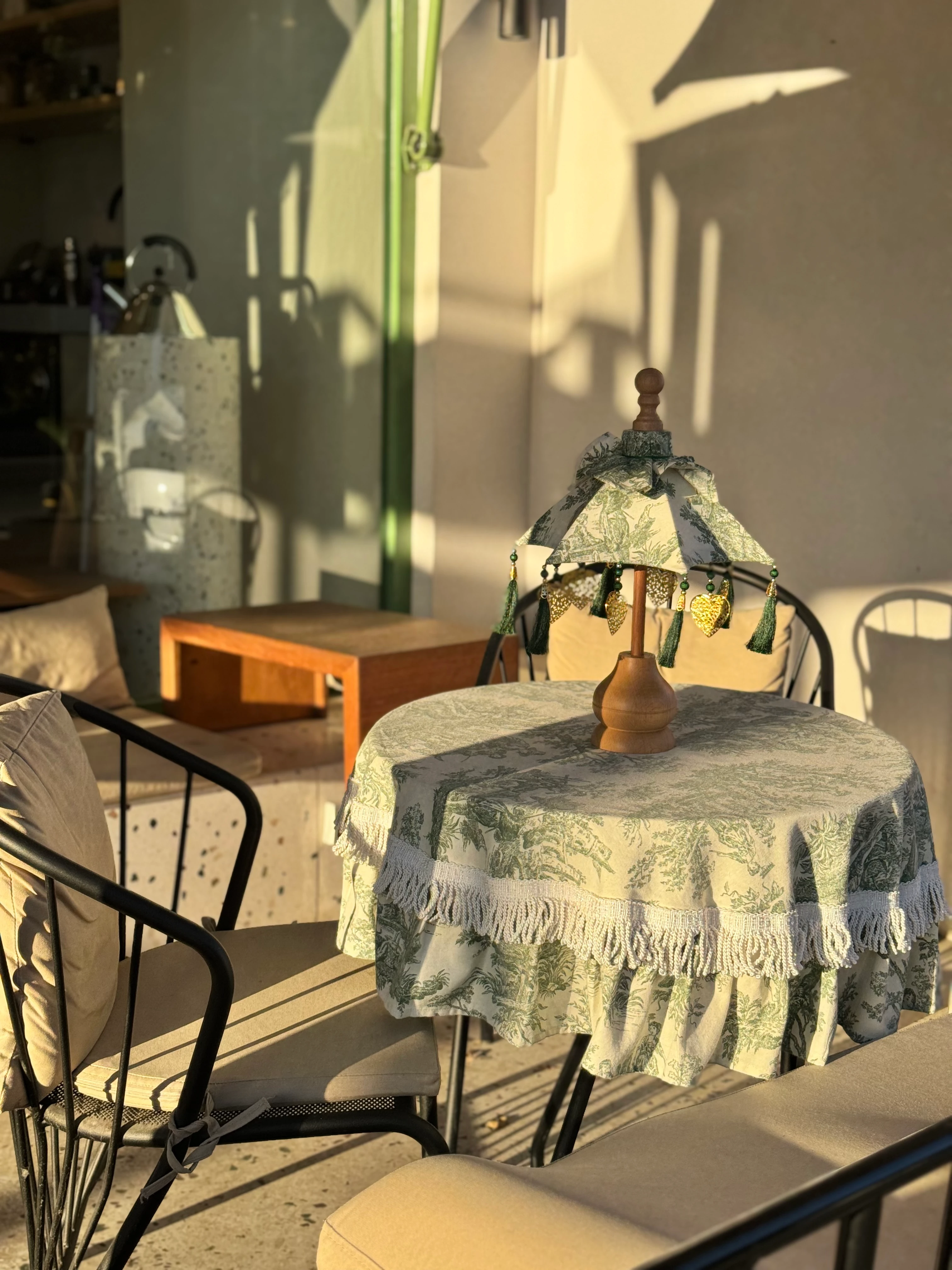 İTALYAN ESİNTİSİ MİNİ BALİ ŞEMSİYESİ - YEŞİL (2. MODEL)