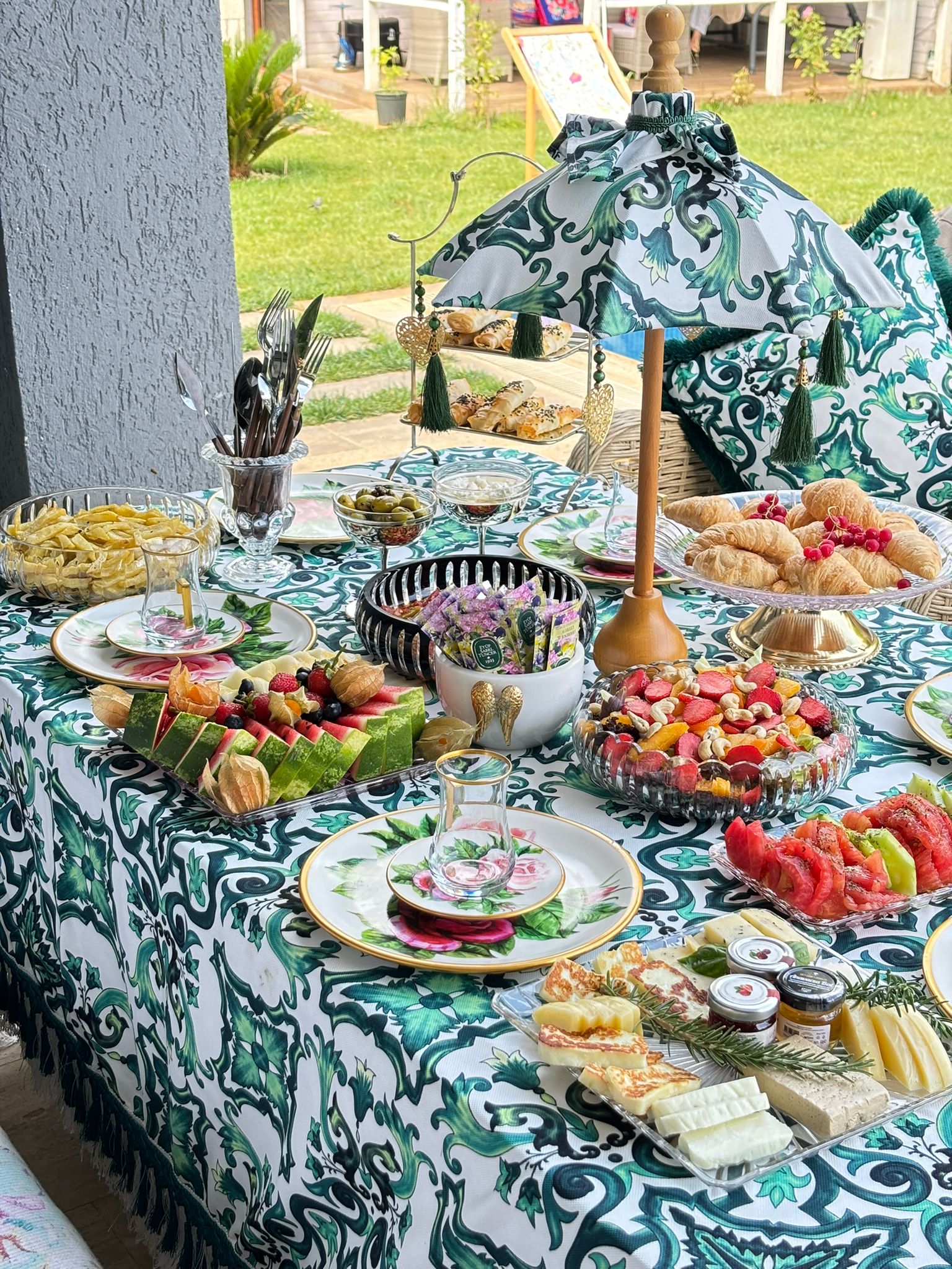 MARSİLYA BALİ ŞEMSİYESİ - YEŞİL