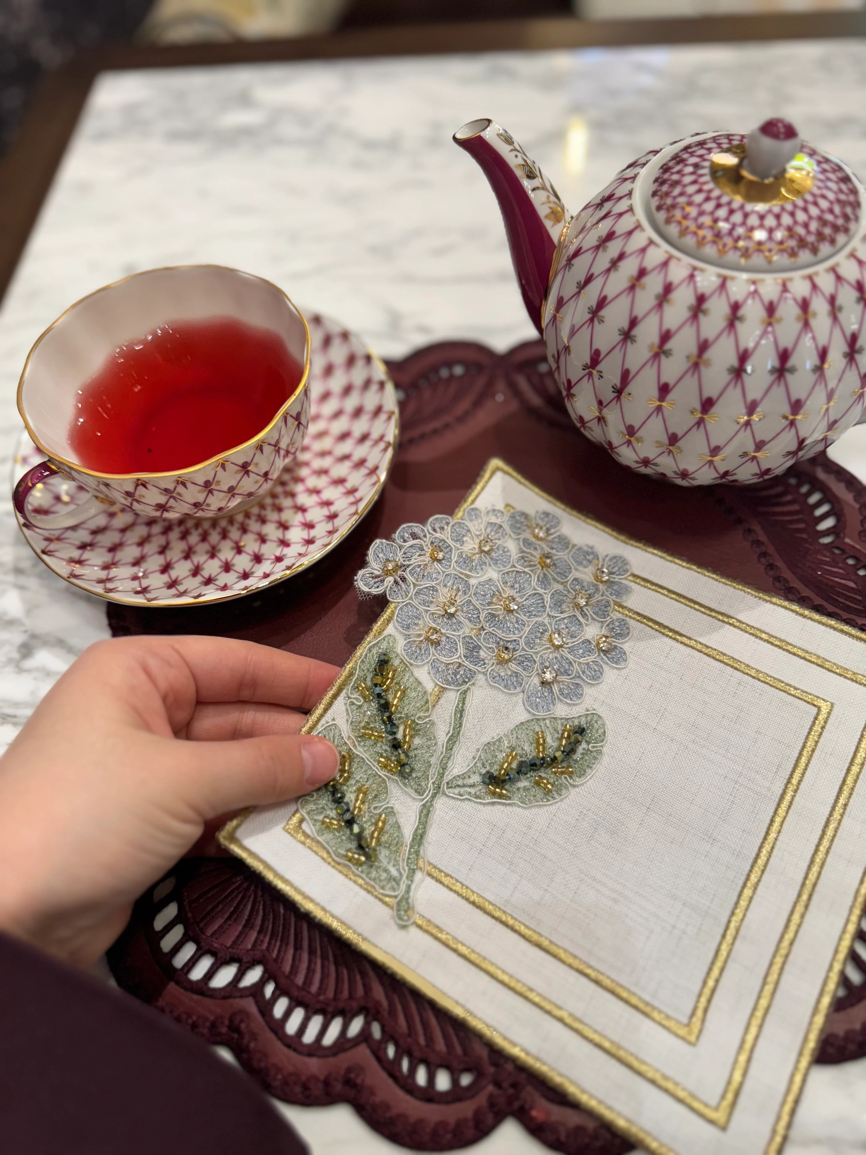 ORTANCALI SUNUM PEÇETESİ - MAVİ