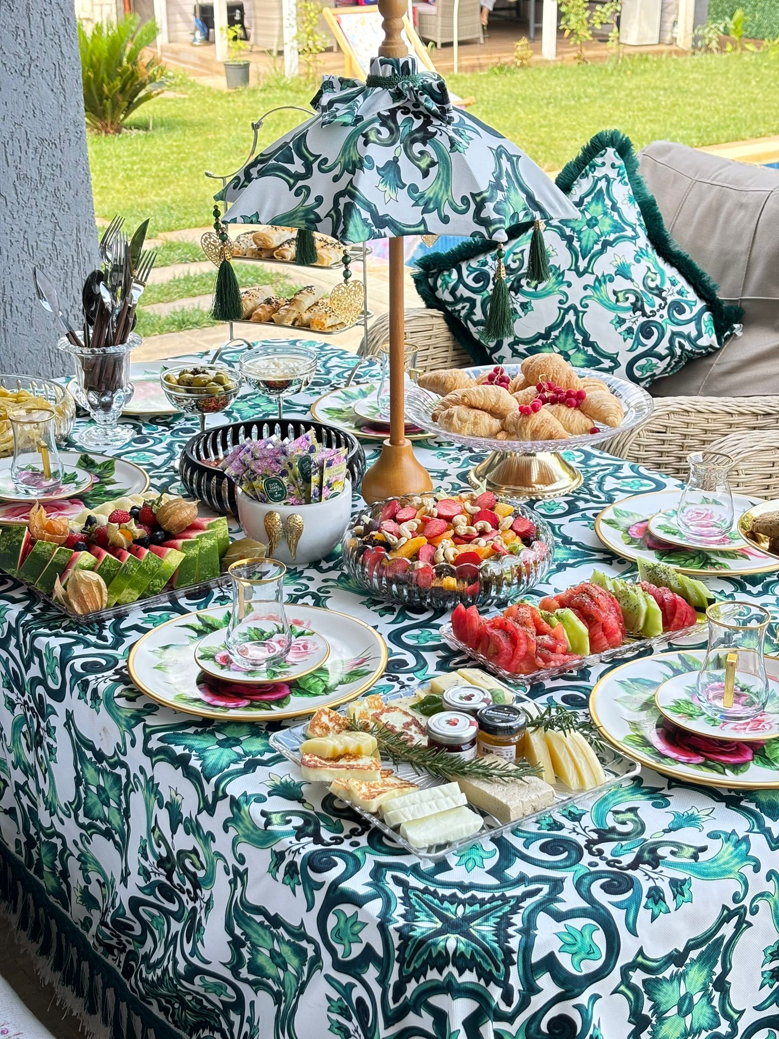 MARSİLYA BALİ ŞEMSİYESİ - YEŞİL