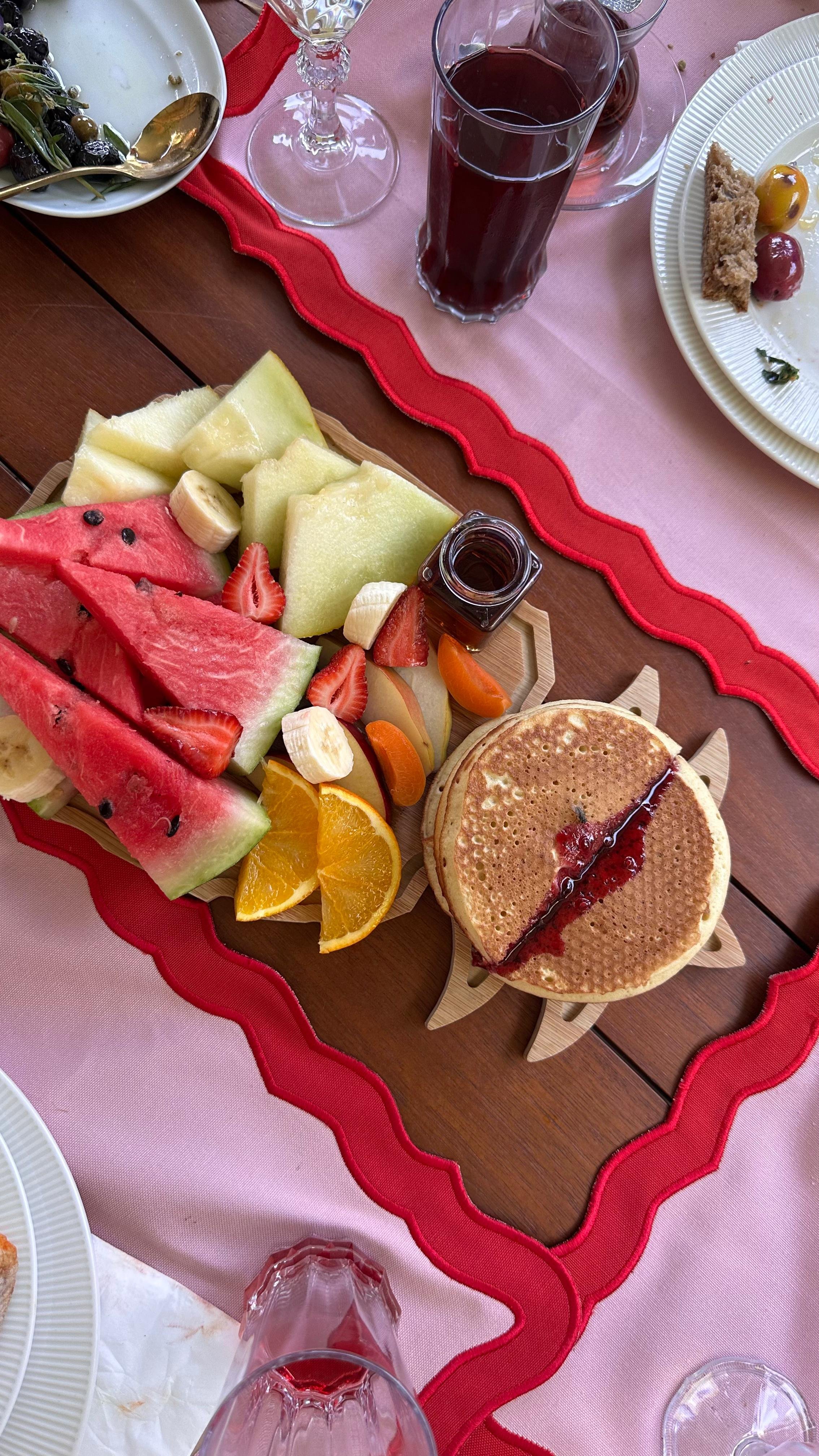 LARUSSE AMERİKAN SERVİS - KIRMIZI/PEMBE