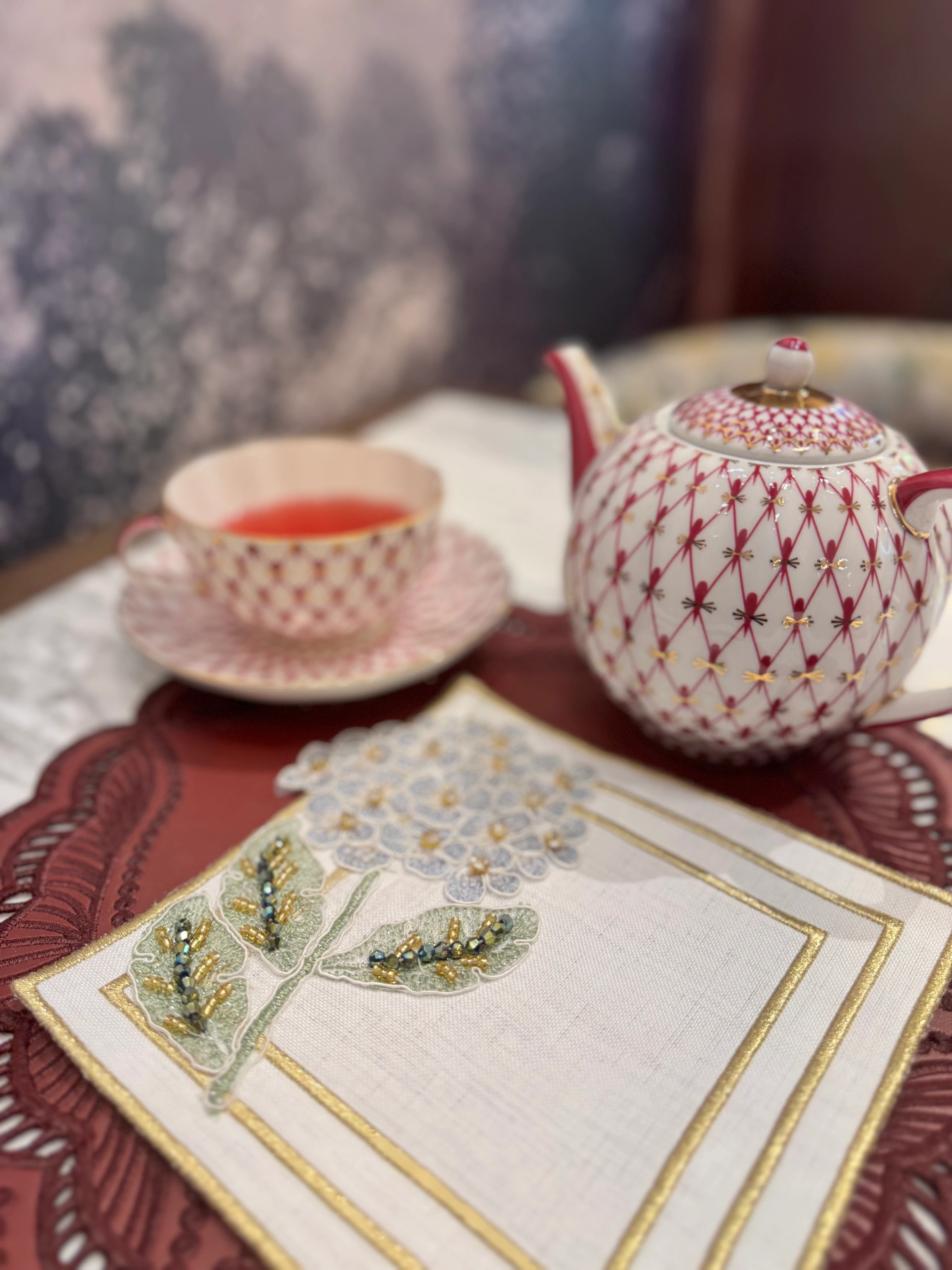 ORTANCALI SUNUM PEÇETESİ - MAVİ