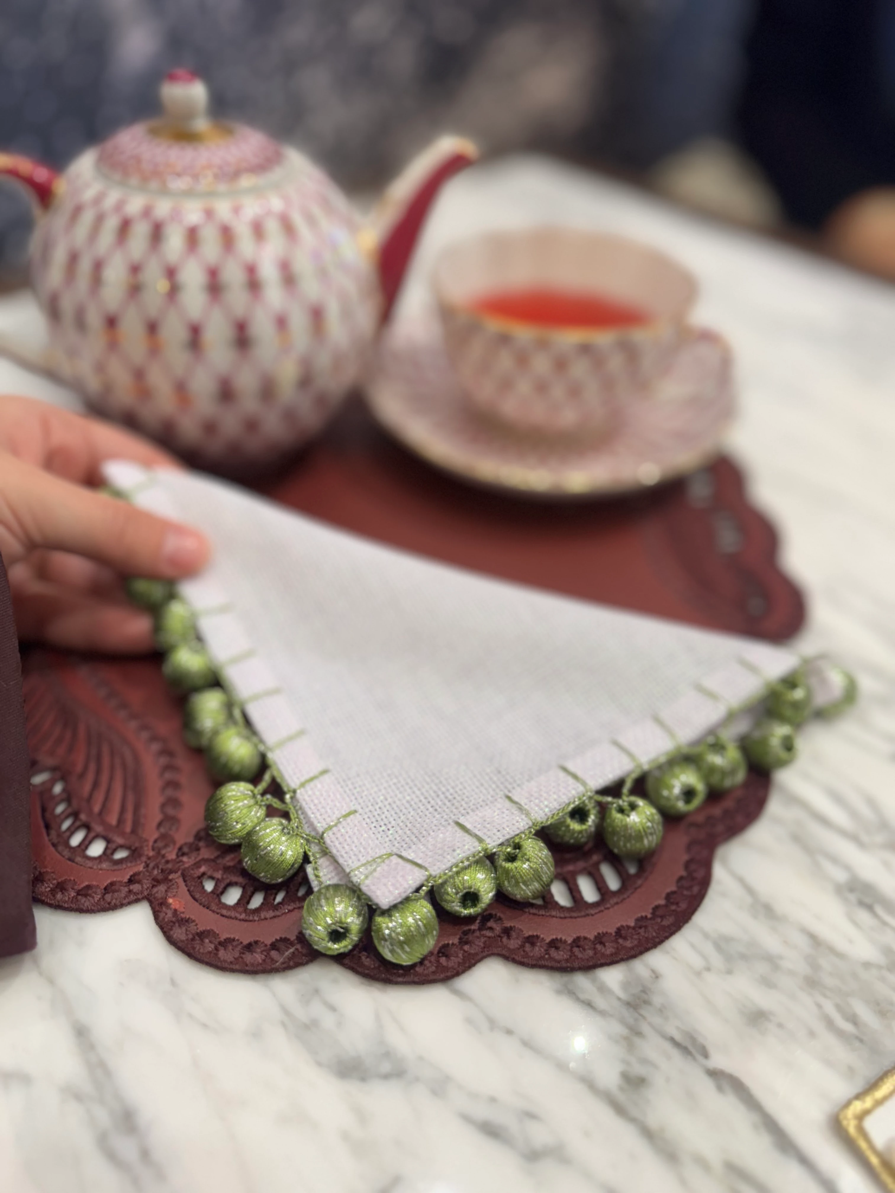 PONPON SUNUM PEÇETESİ -YEŞİL