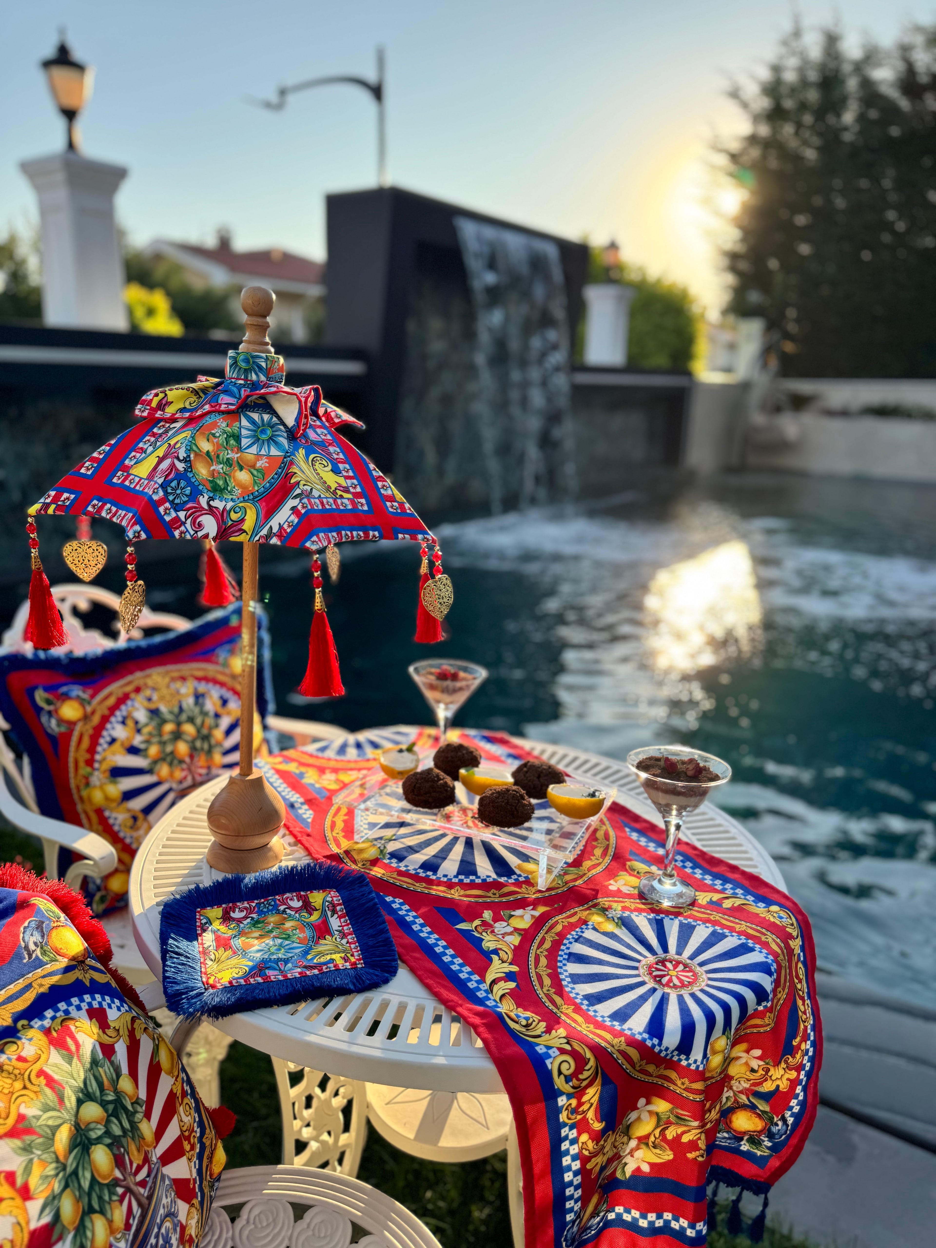 SAN Dİ MONTE LİMON BALİ ŞEMSİYESİ - KIRMIZI 