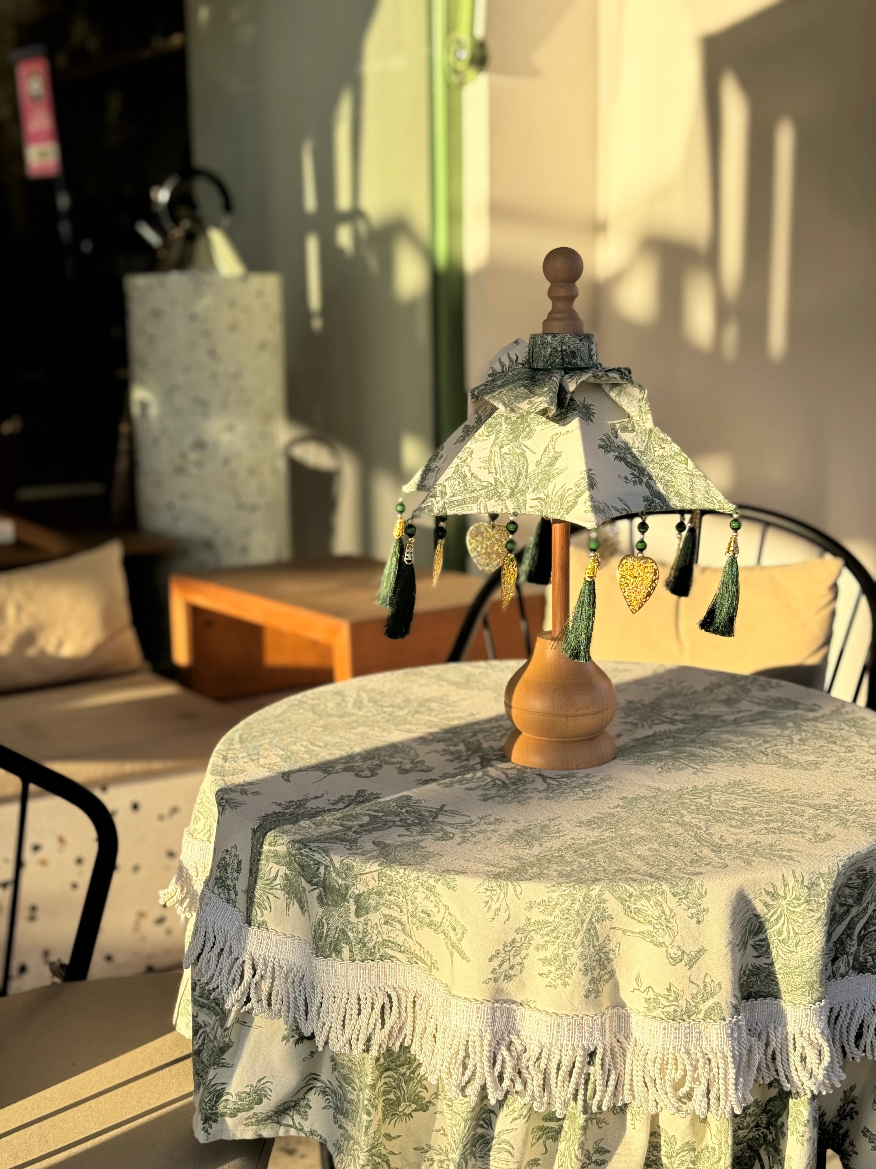 İTALYAN ESİNTİSİ MİNİ BALİ ŞEMSİYESİ - YEŞİL (2. MODEL)