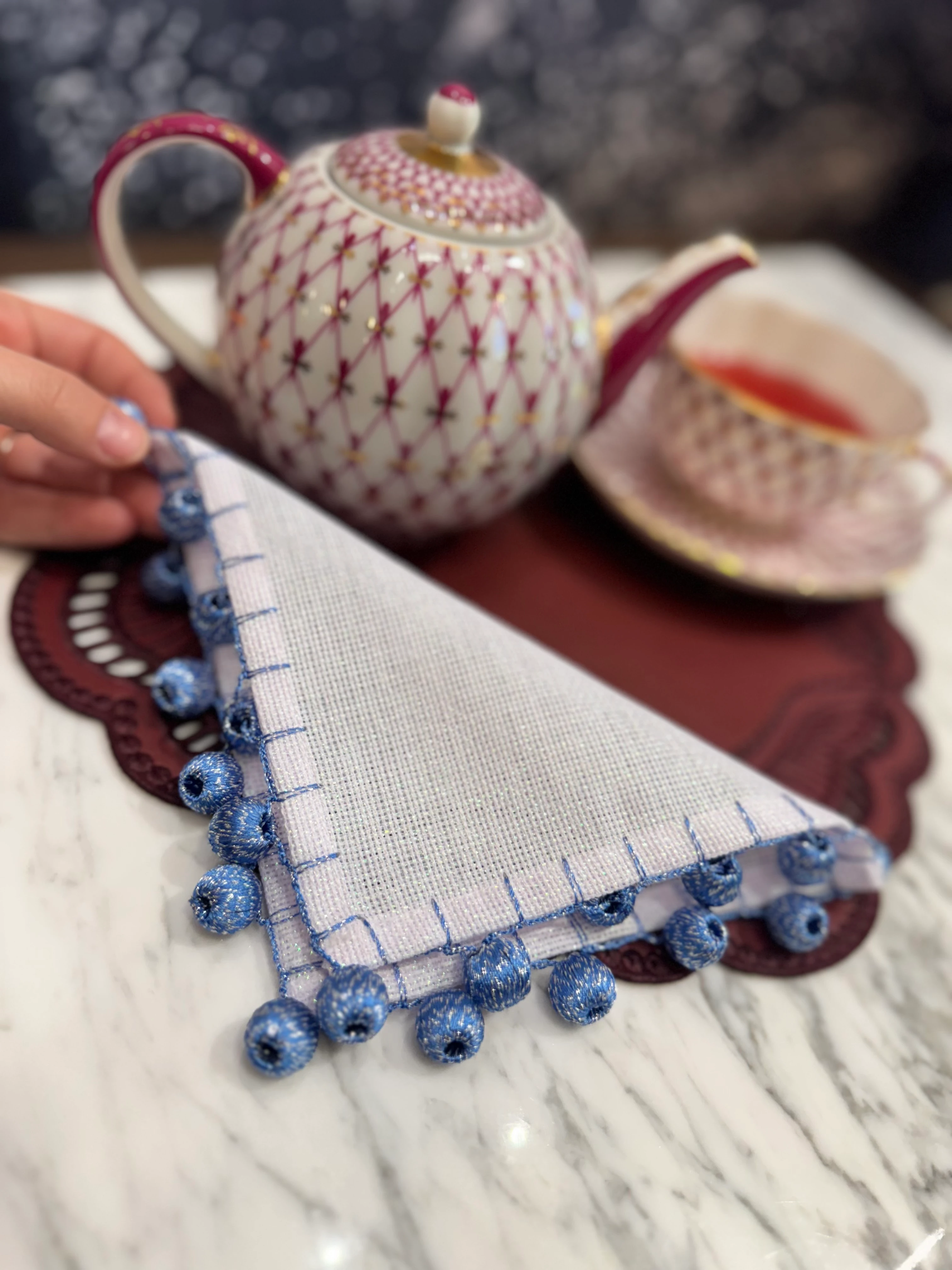 PONPON SUNUM PEÇETESİ-MAVİ