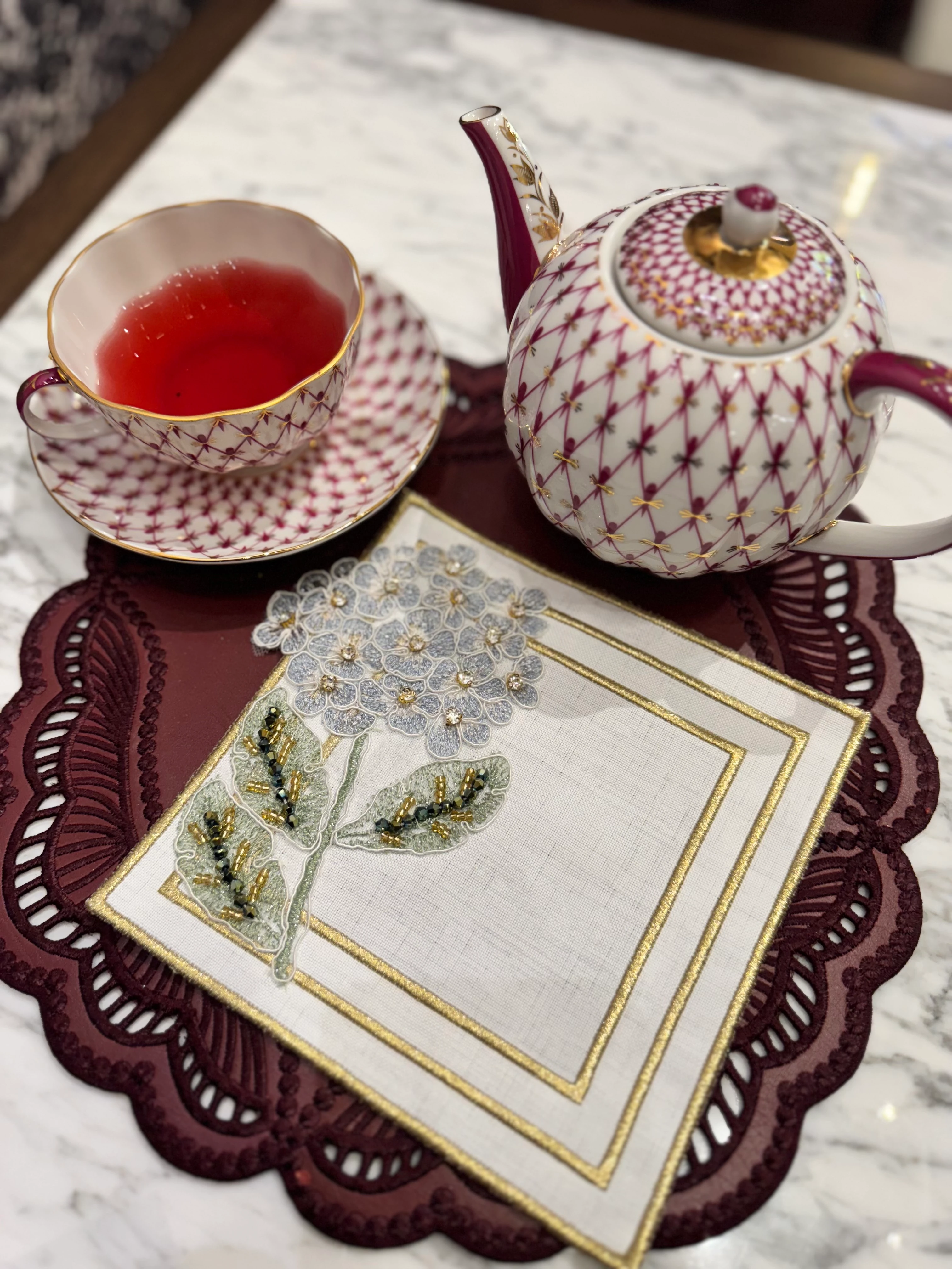 ORTANCALI SUNUM PEÇETESİ - MAVİ