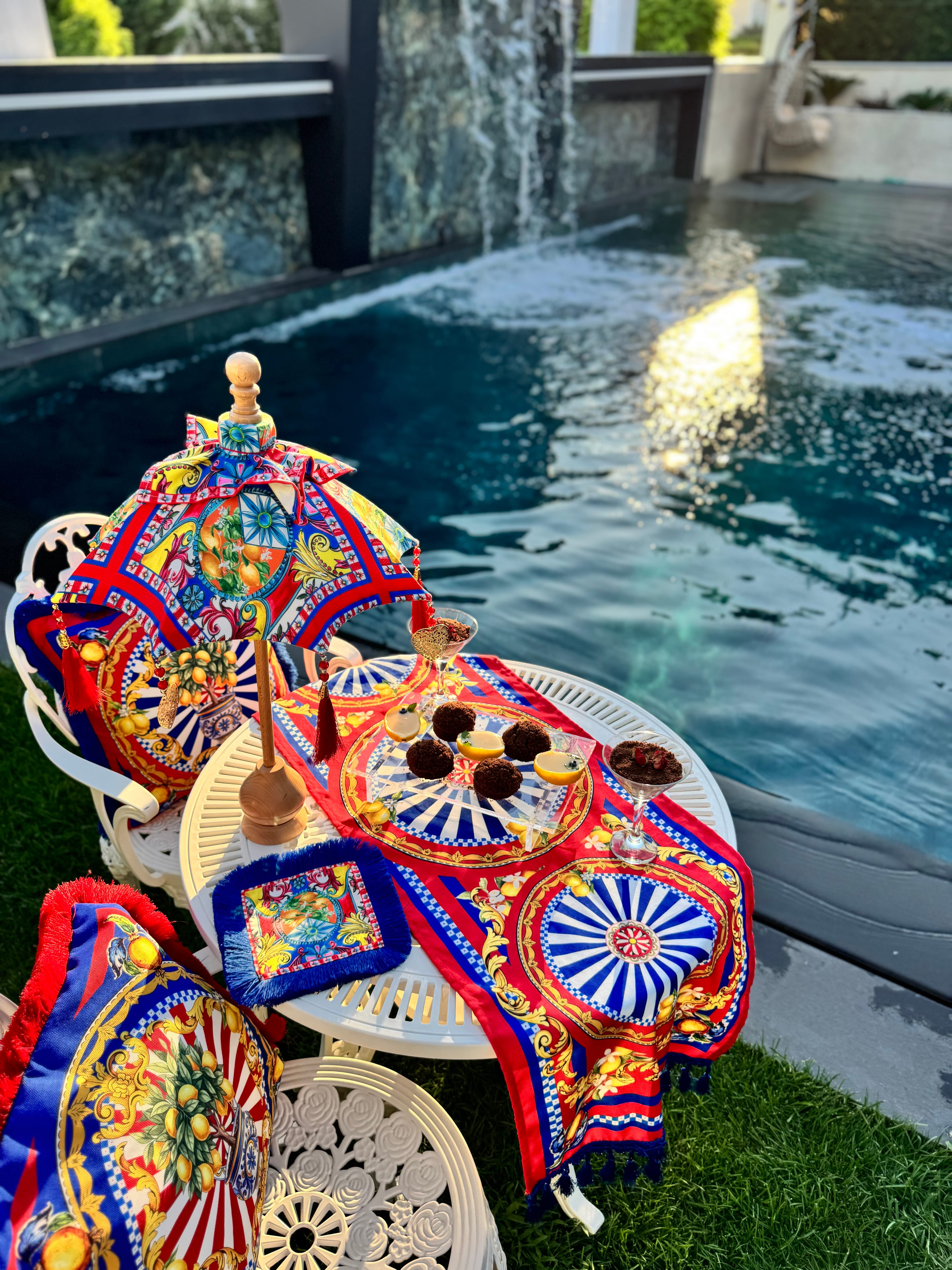 SAN Dİ MONTE LİMON BALİ ŞEMSİYESİ - KIRMIZI 