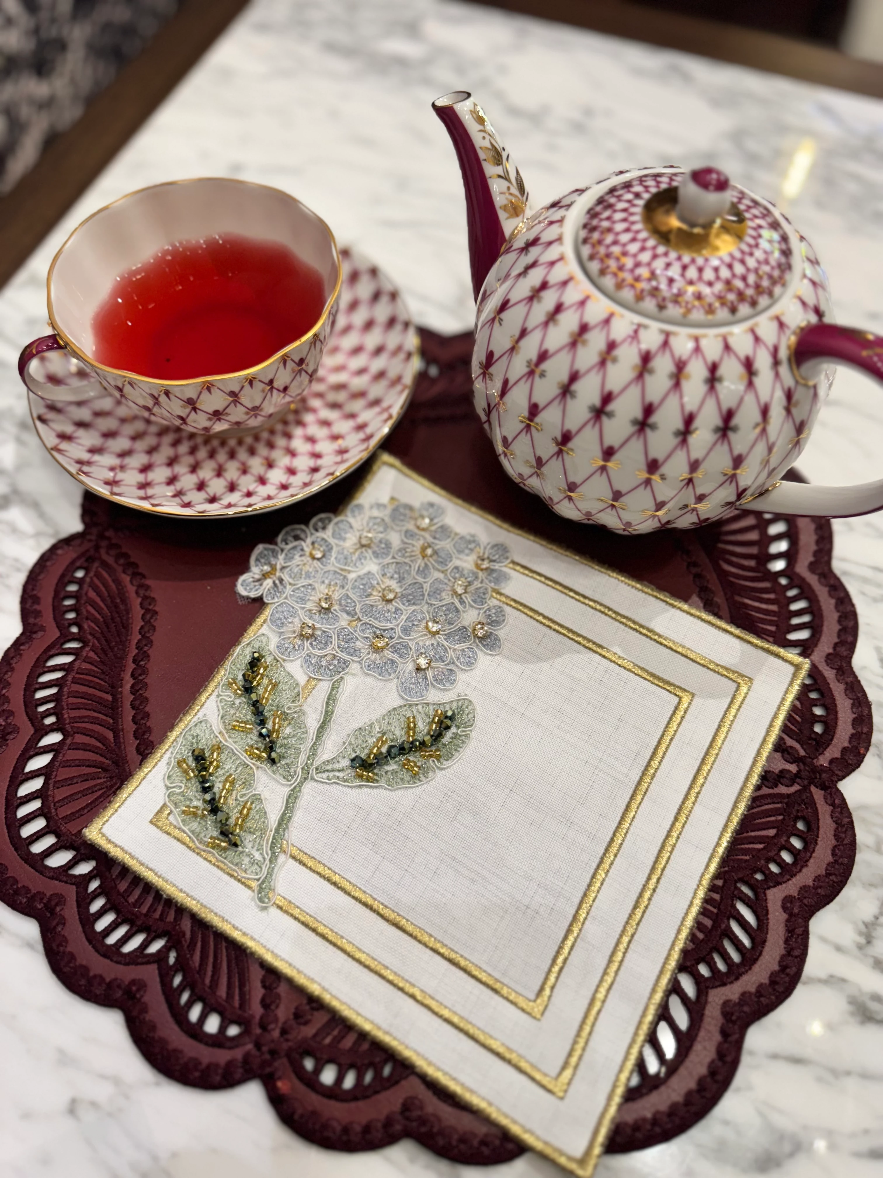 ORTANCALI SUNUM PEÇETESİ - MAVİ