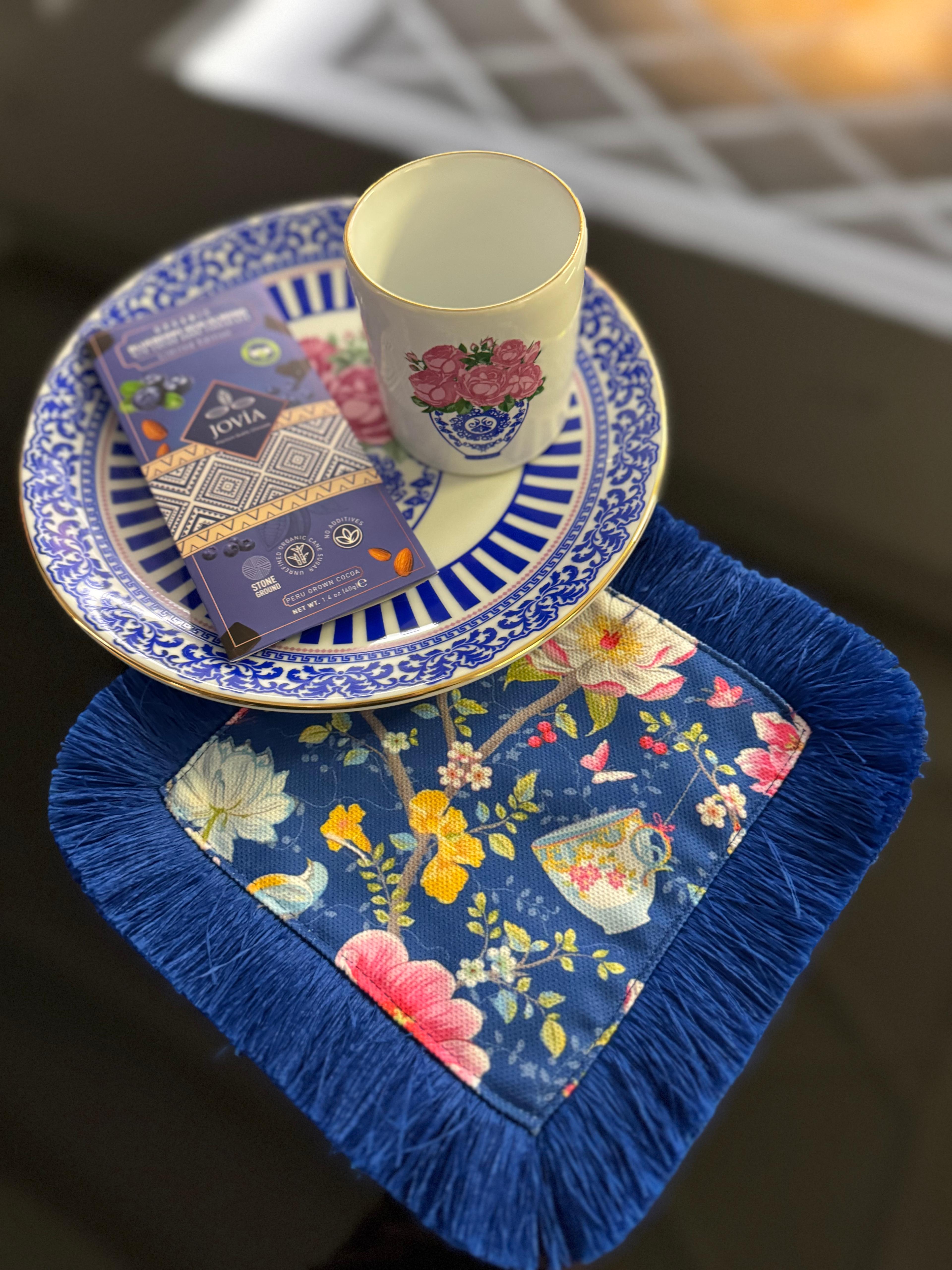 LA MAJORELLE UYUMLU SUNUM PEÇETESİ - SAX MAVİ