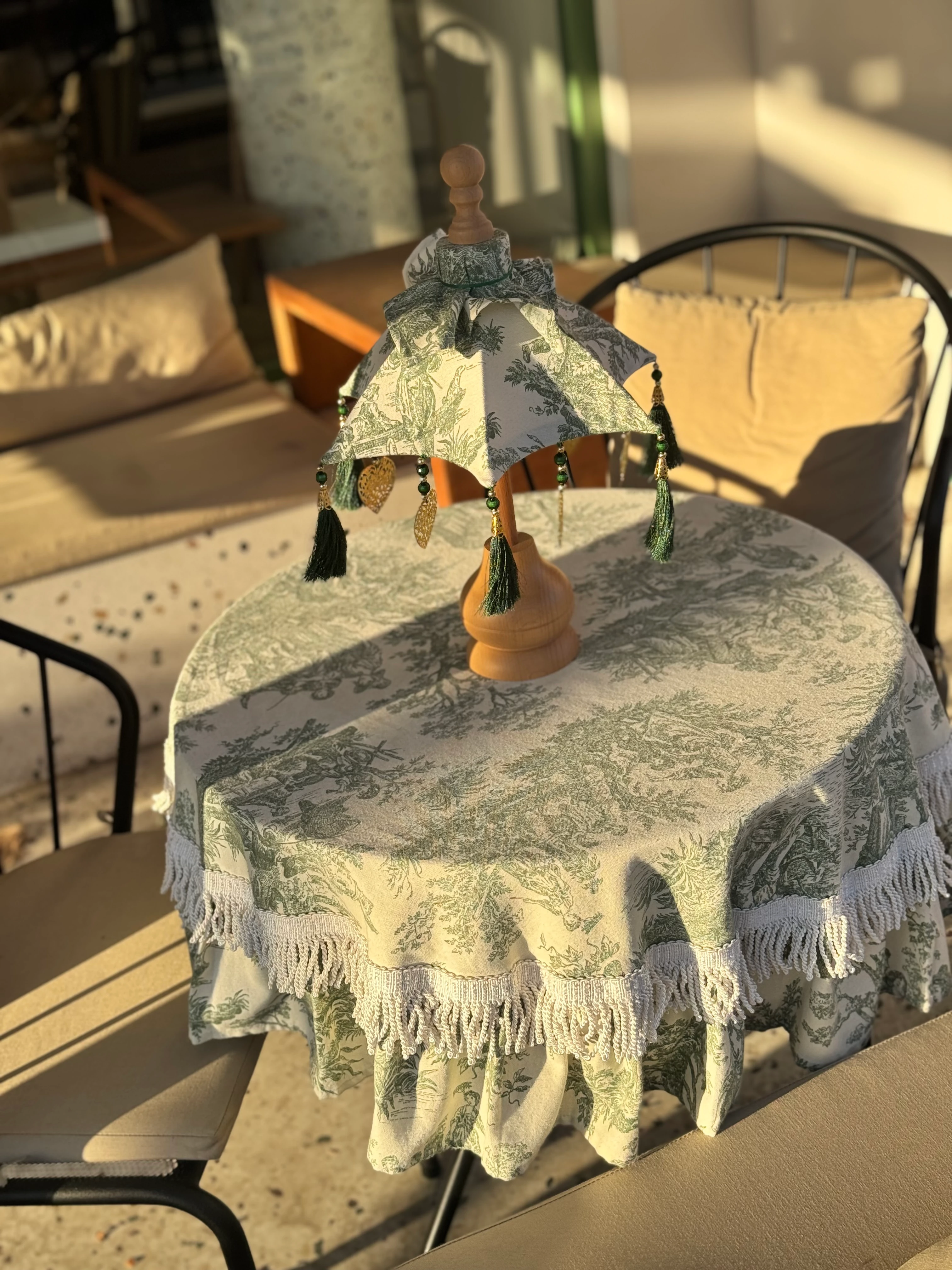 İTALYAN ESİNTİSİ MİNİ BALİ ŞEMSİYESİ - YEŞİL (2. MODEL)