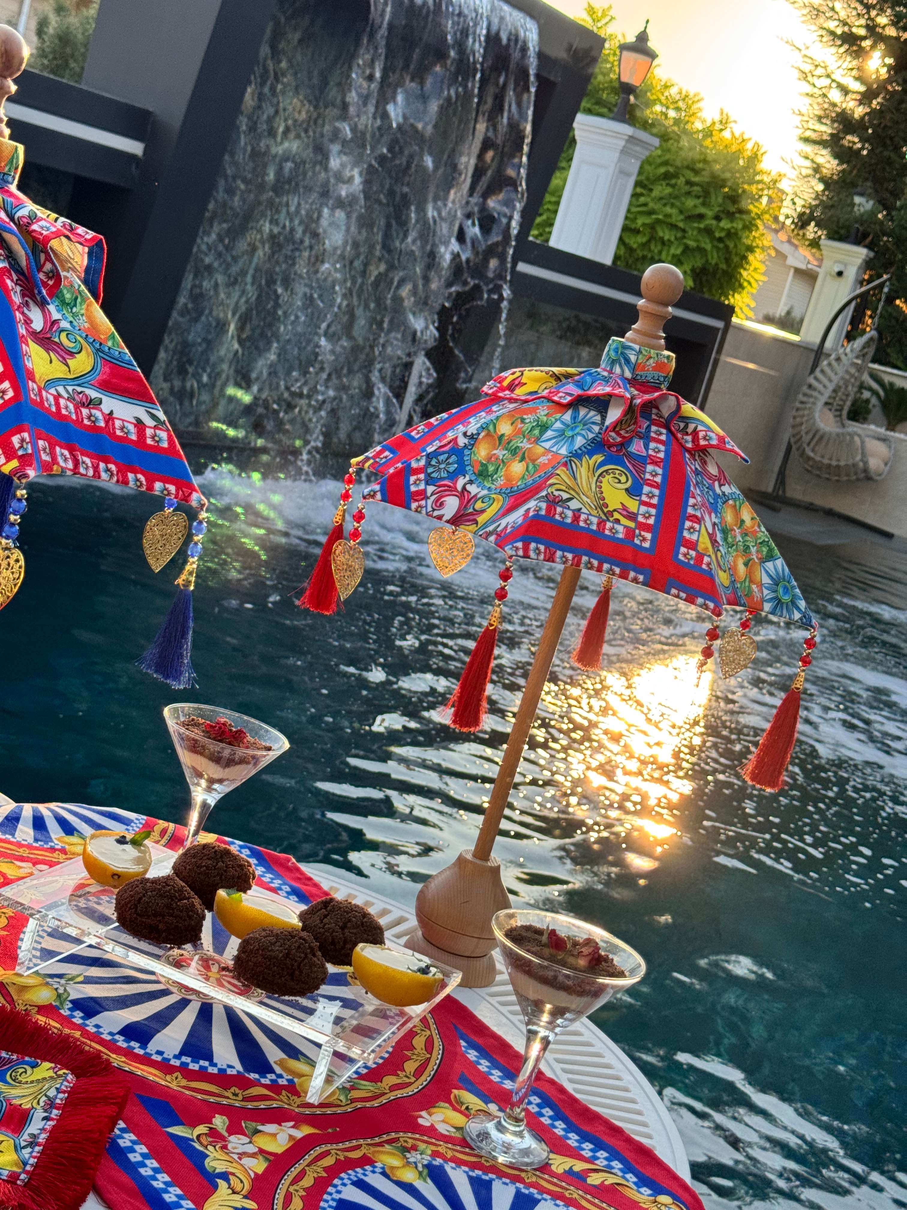 SAN Dİ MONTE LİMON BALİ ŞEMSİYESİ - KIRMIZI 