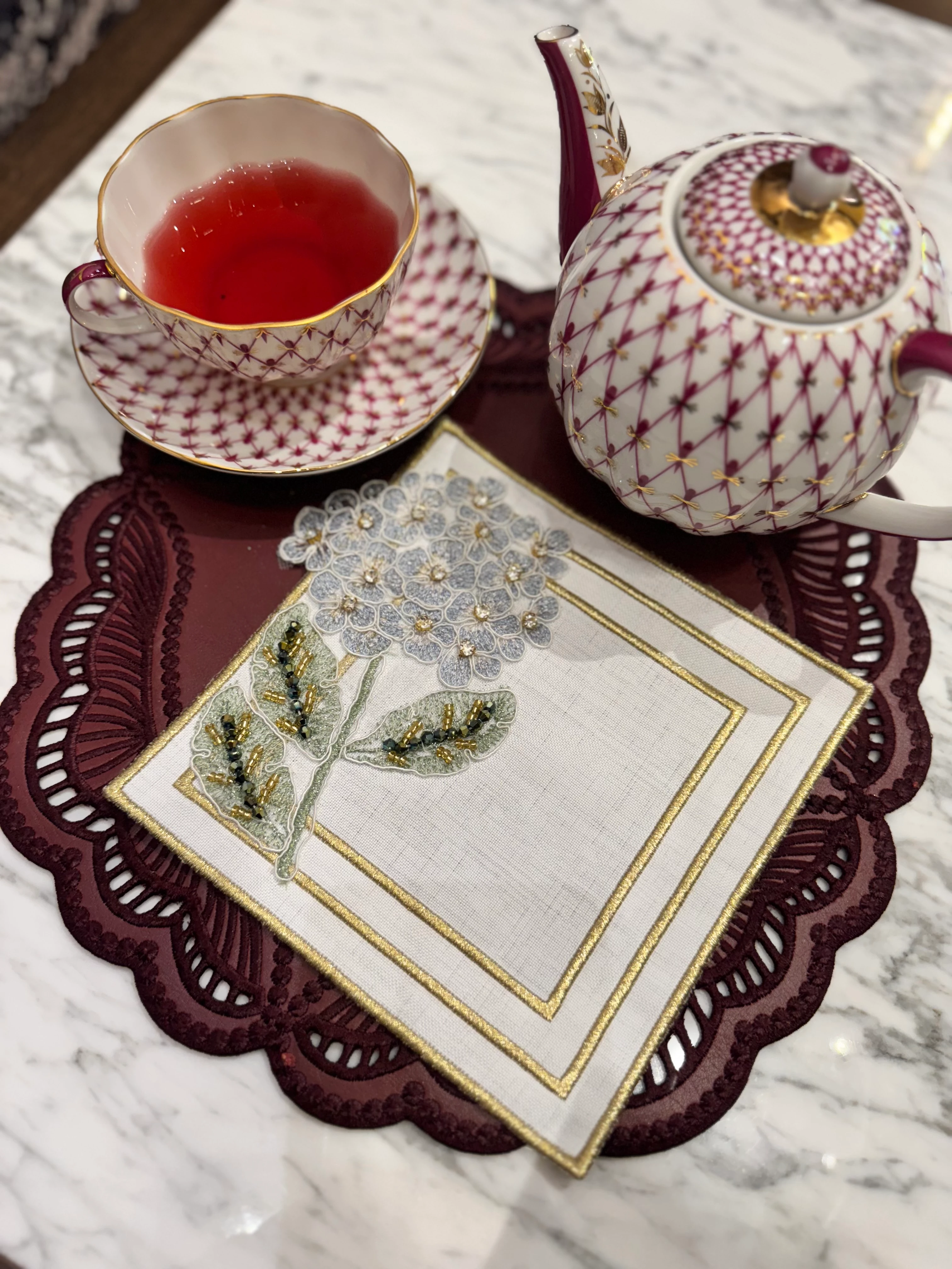 ORTANCALI SUNUM PEÇETESİ - MAVİ