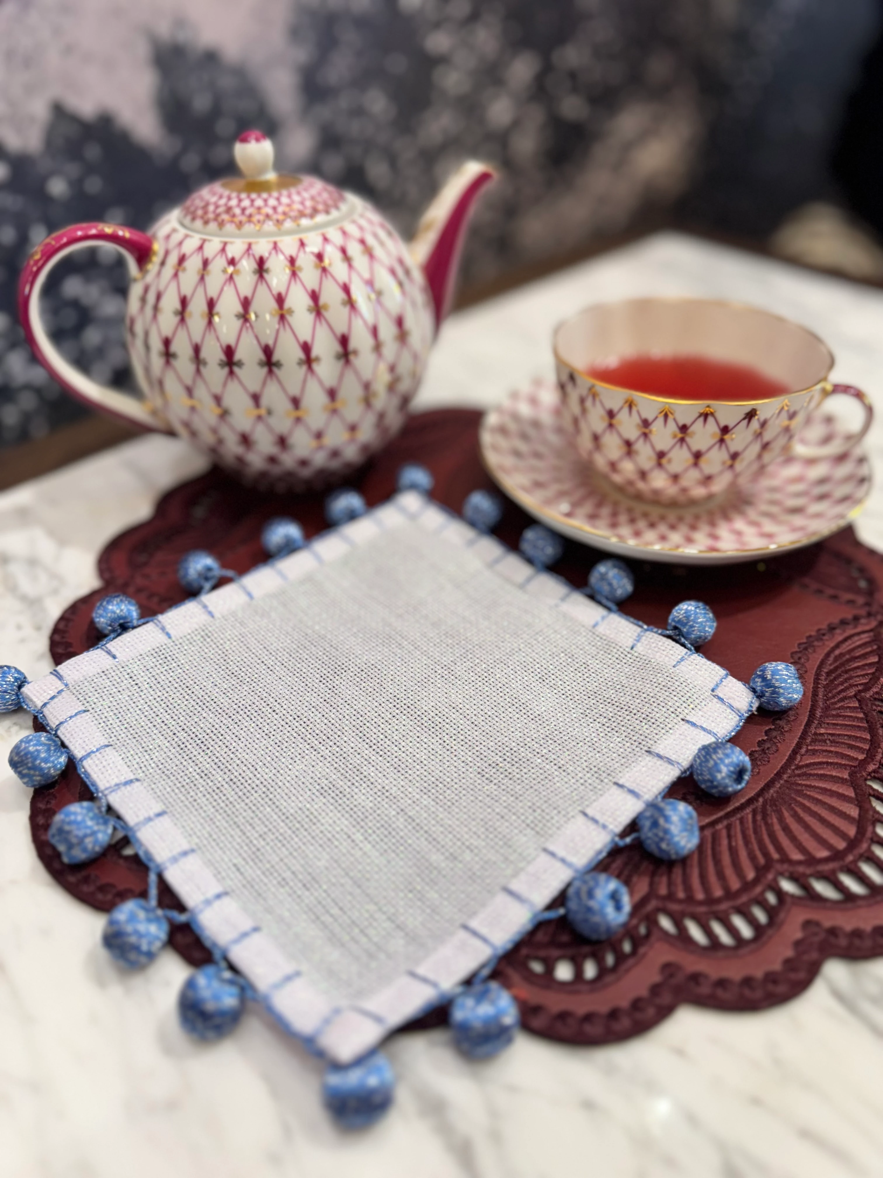 PONPON SUNUM PEÇETESİ-MAVİ