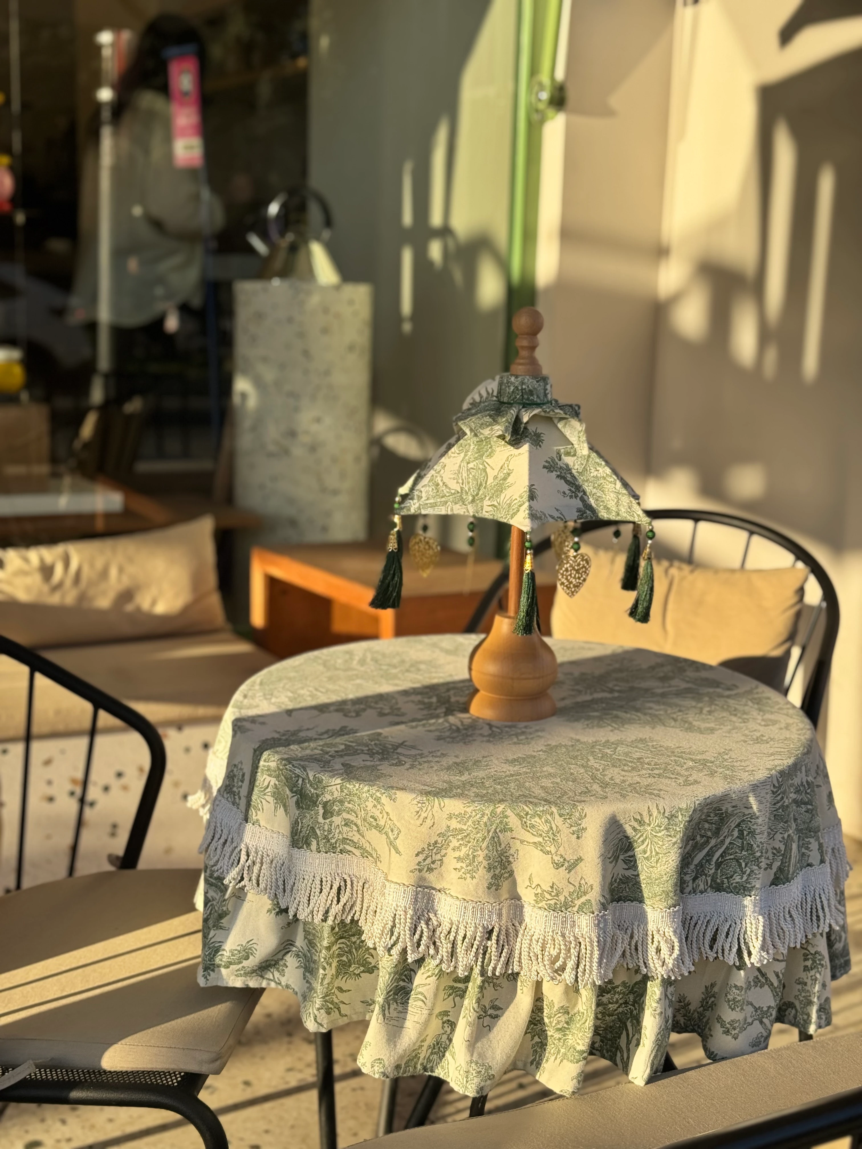 İTALYAN ESİNTİSİ MİNİ BALİ ŞEMSİYESİ - YEŞİL (2. MODEL)