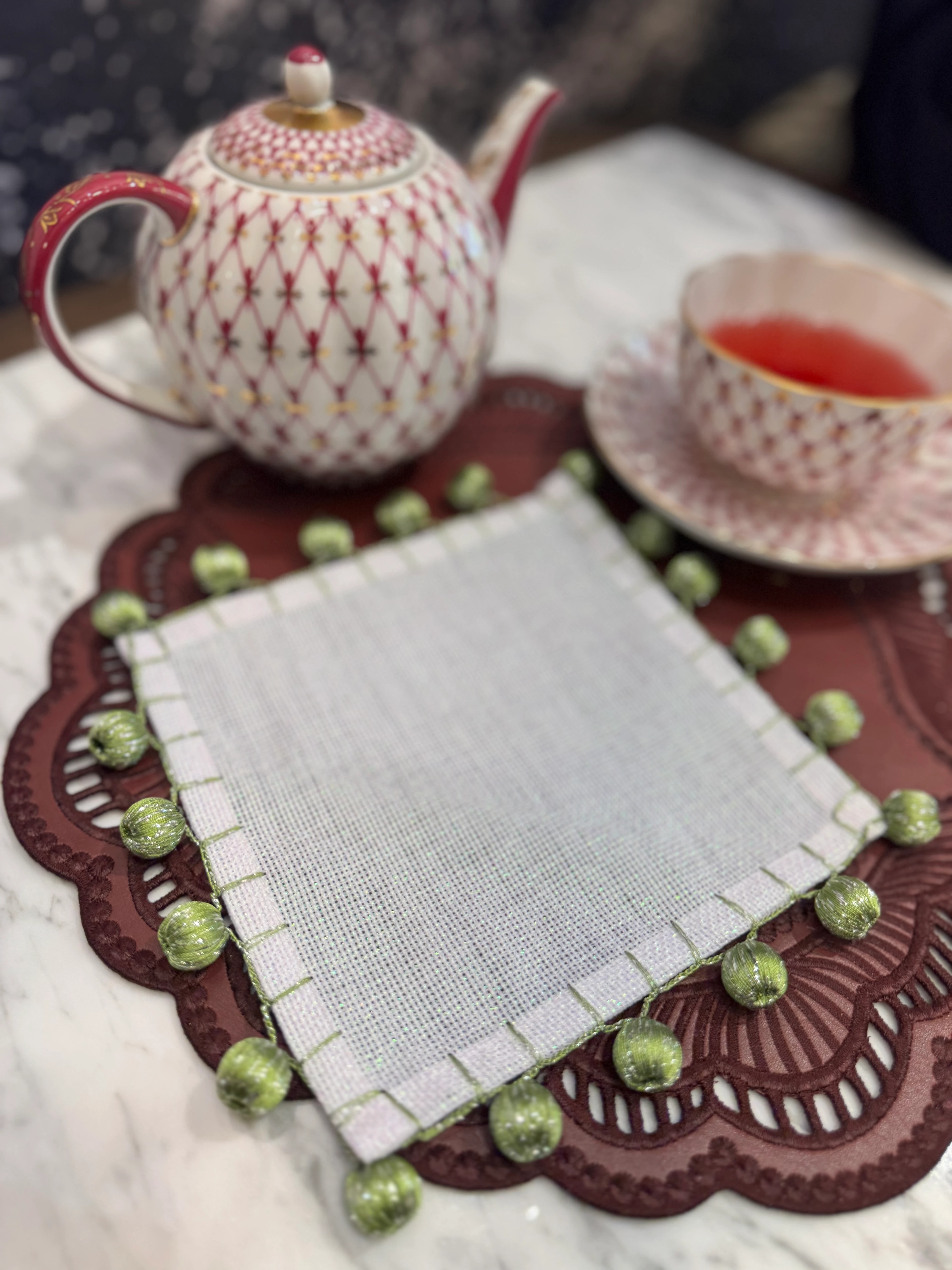 PONPON SUNUM PEÇETESİ -YEŞİL