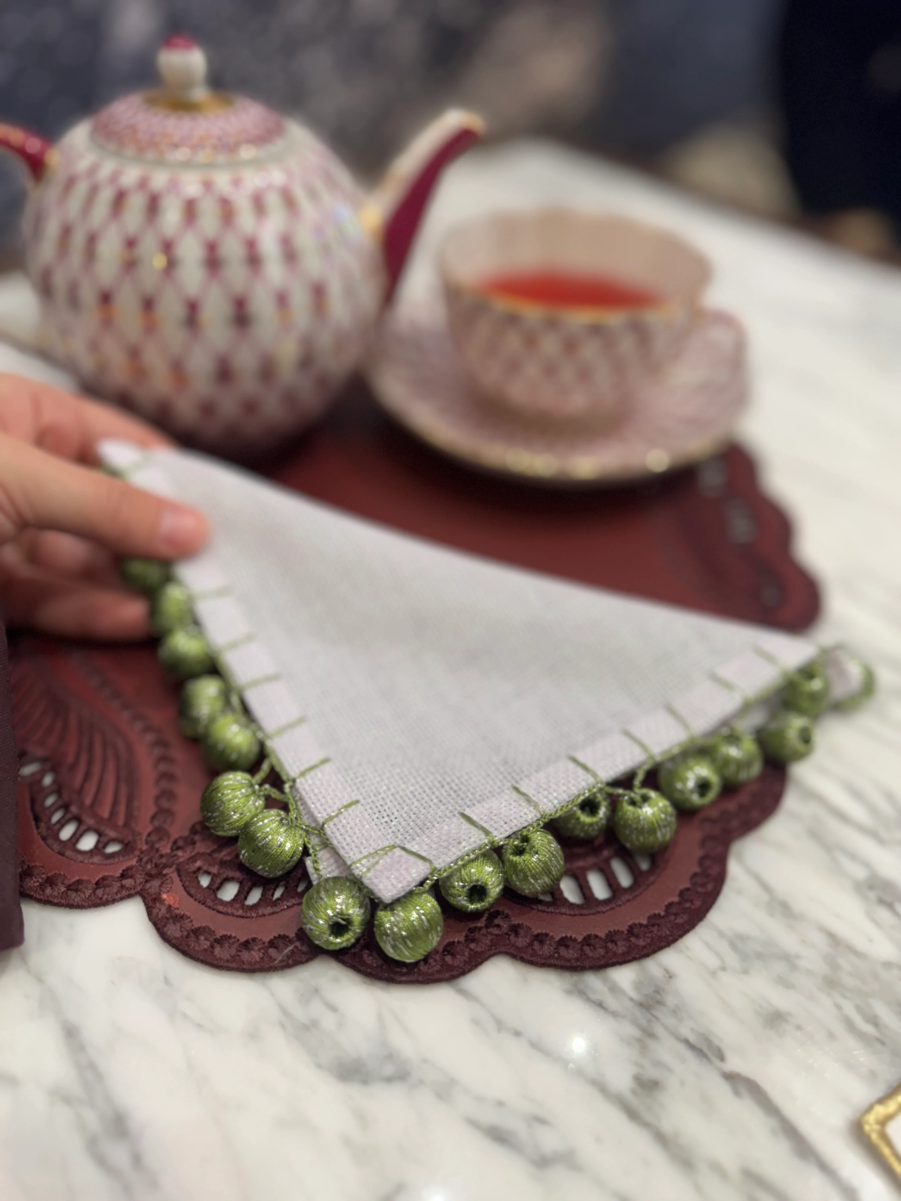 PONPON SUNUM PEÇETESİ -YEŞİL