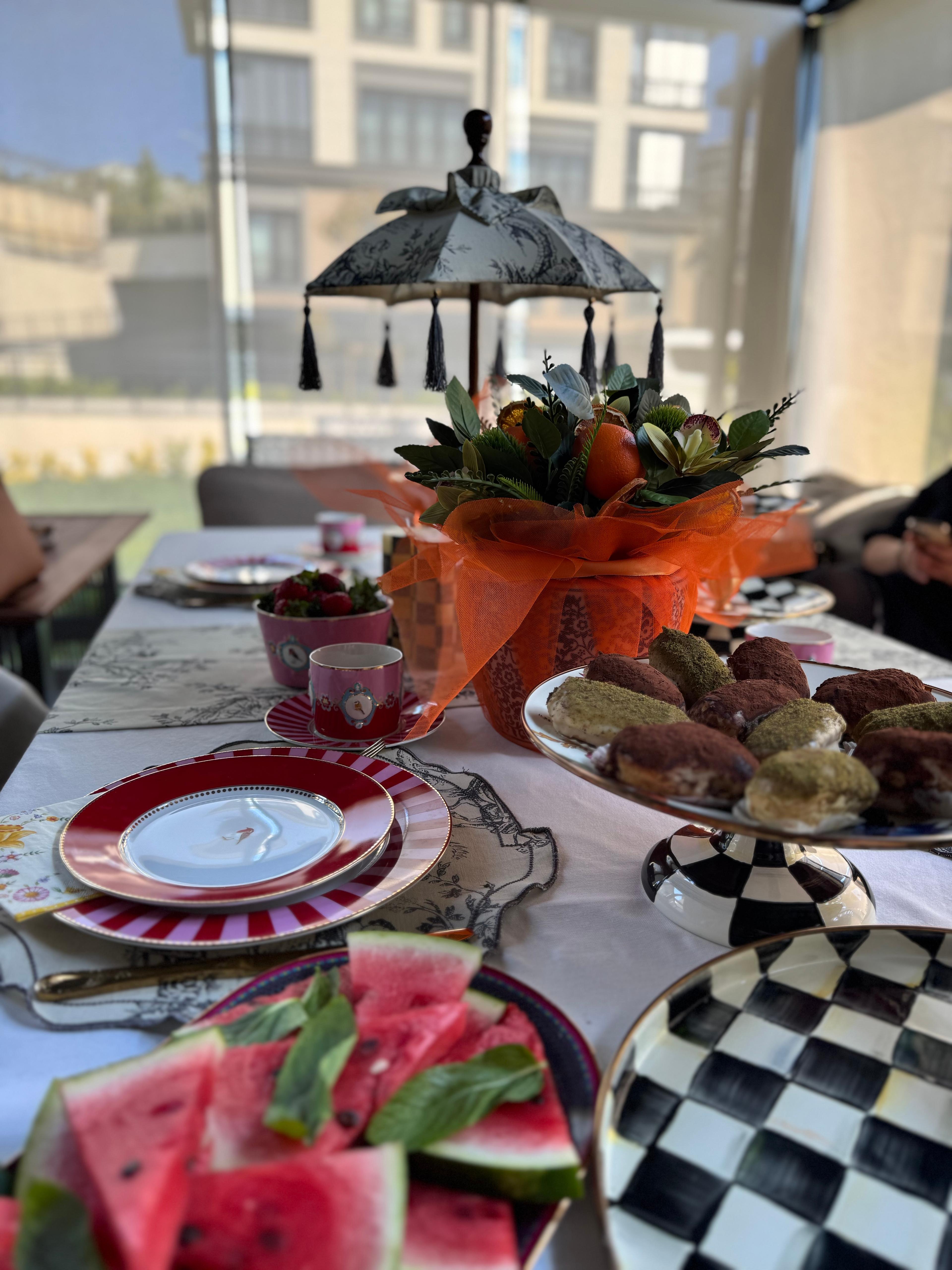 İTALYAN ESİNTİSİ BALİ ŞEMSİYESİ - FÜME