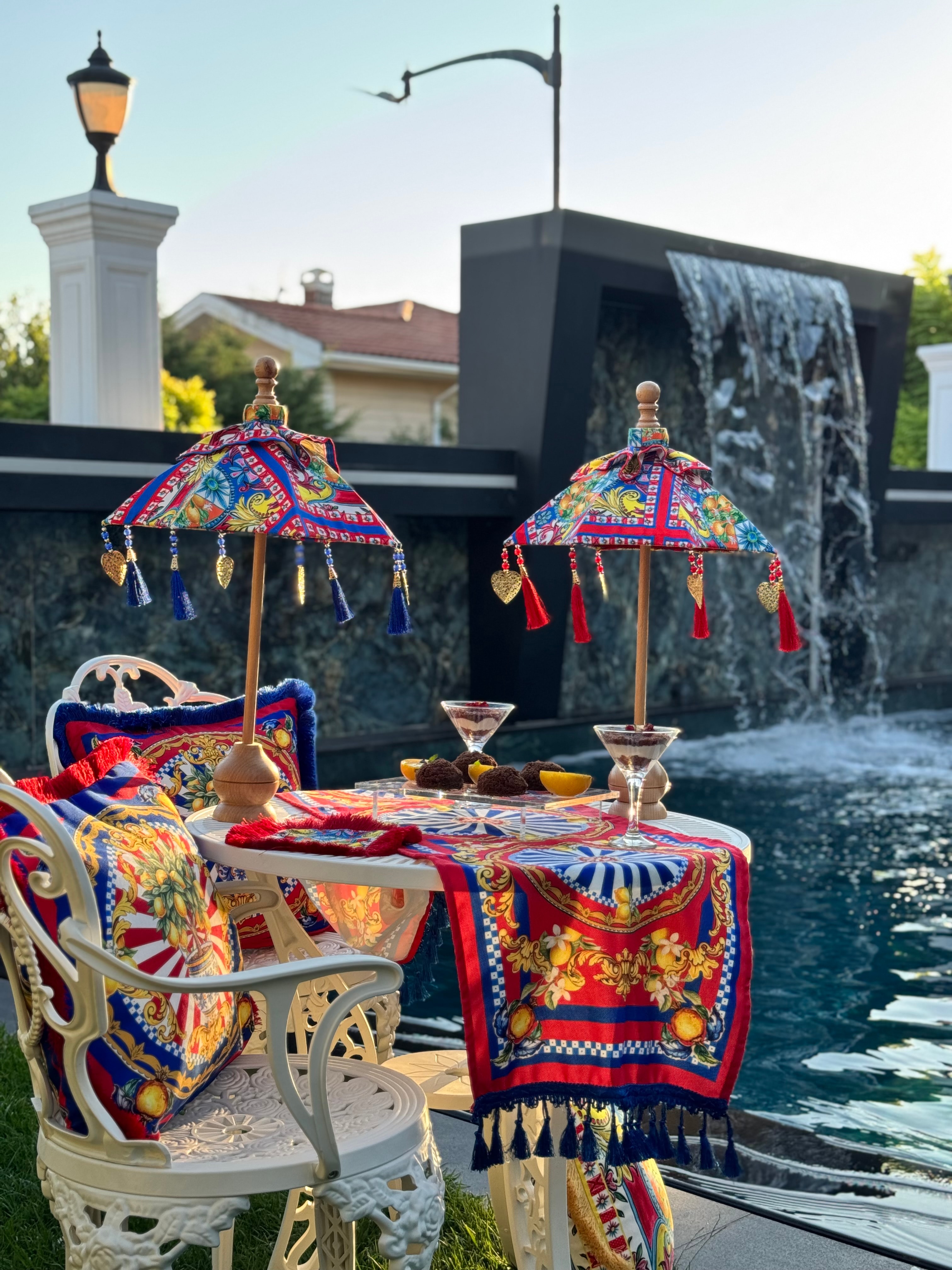 SAN Dİ MONTE LİMON BALİ ŞEMSİYESİ - SAX MAVİ