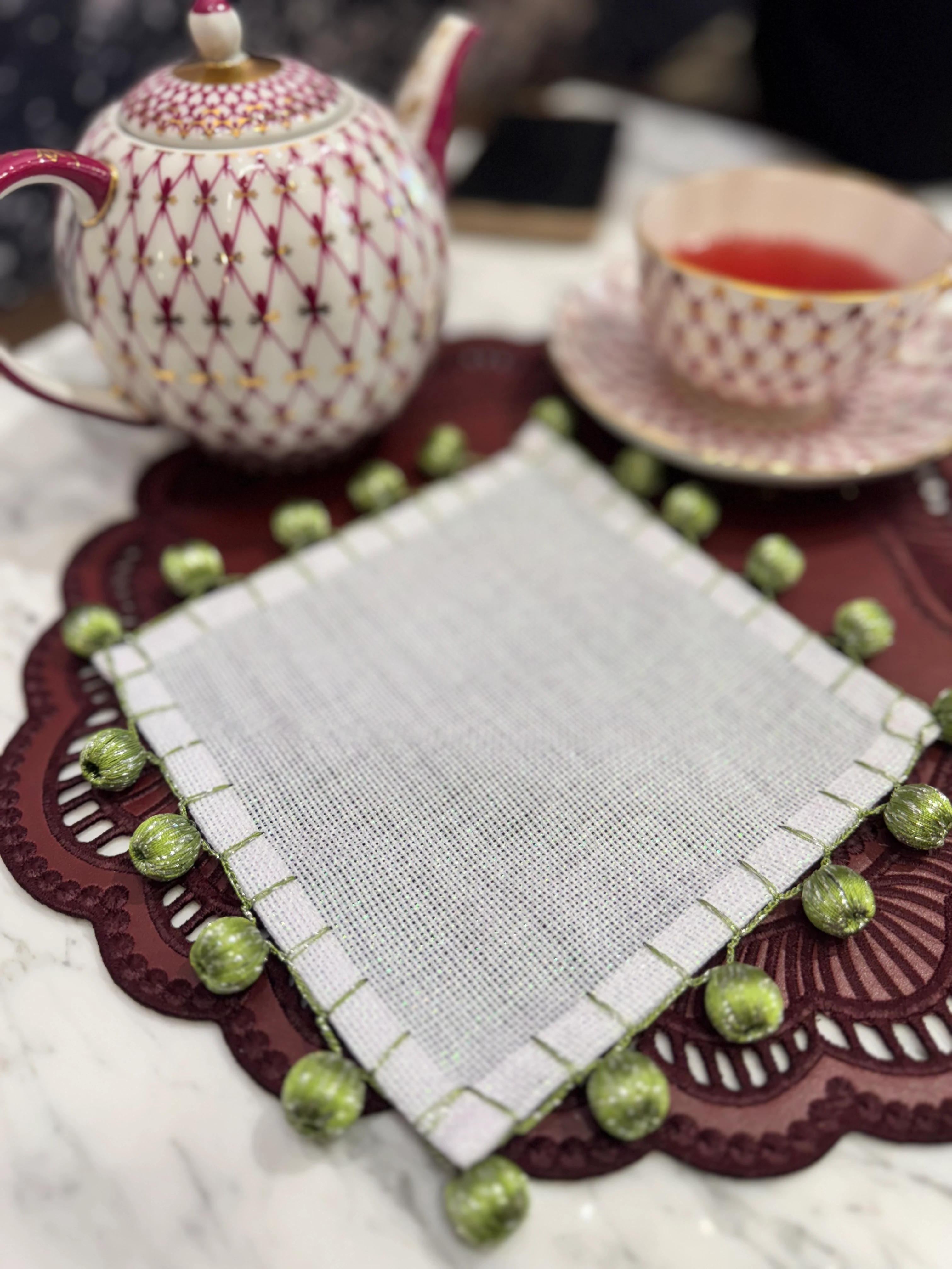 PONPON SUNUM PEÇETESİ -YEŞİL