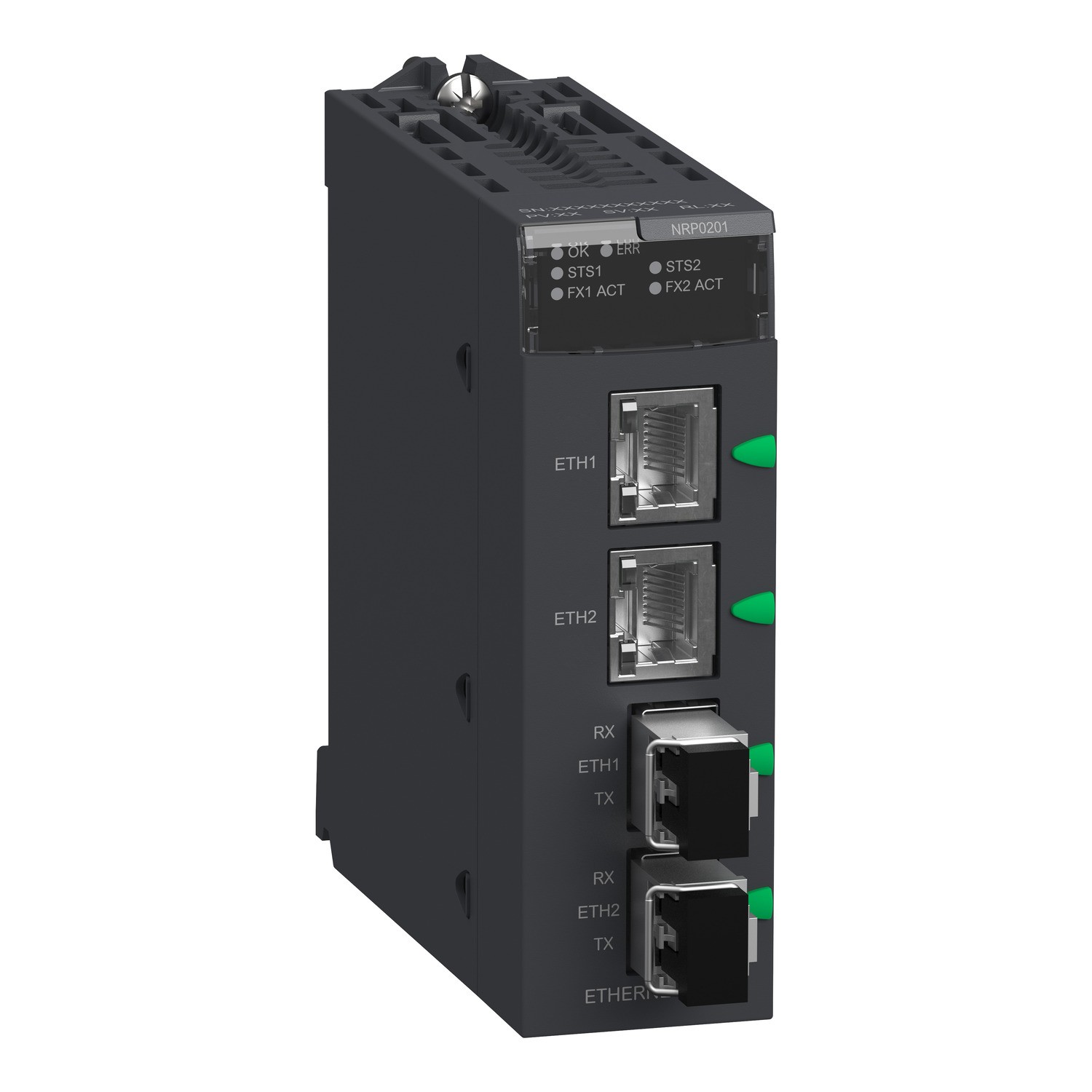 BMXNRP0201 Fiber Converter SM/LC 2CH 100Mb