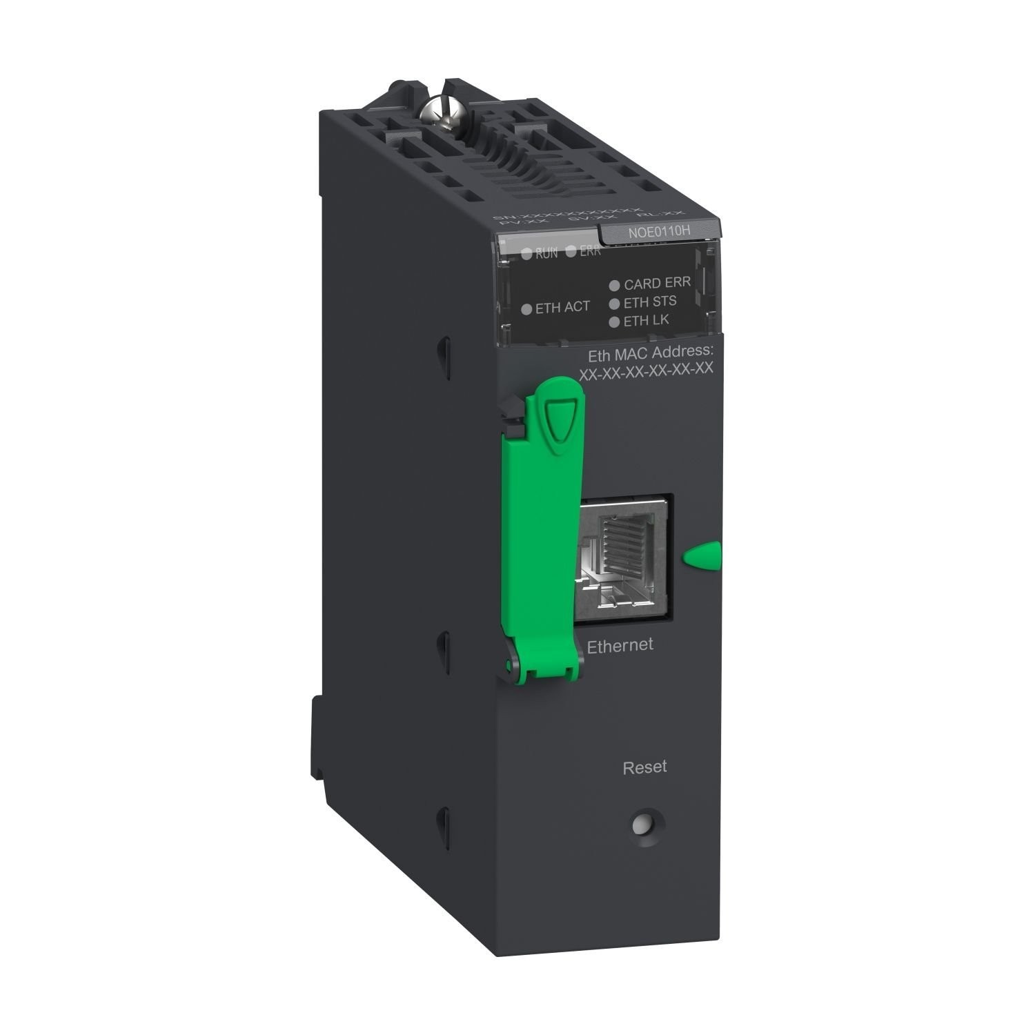 BMXNOE0110H Ethernet TCP/IP network module, Modicon M340 automation platform, transparent ready class C30 server