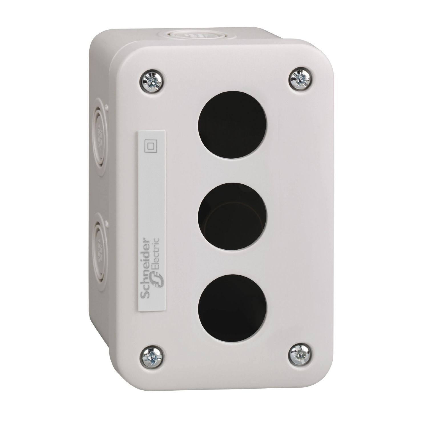 XALE3 Empty control station, Harmony XALE, plastic, light grey, 3 cut outs, for Harmony XB7